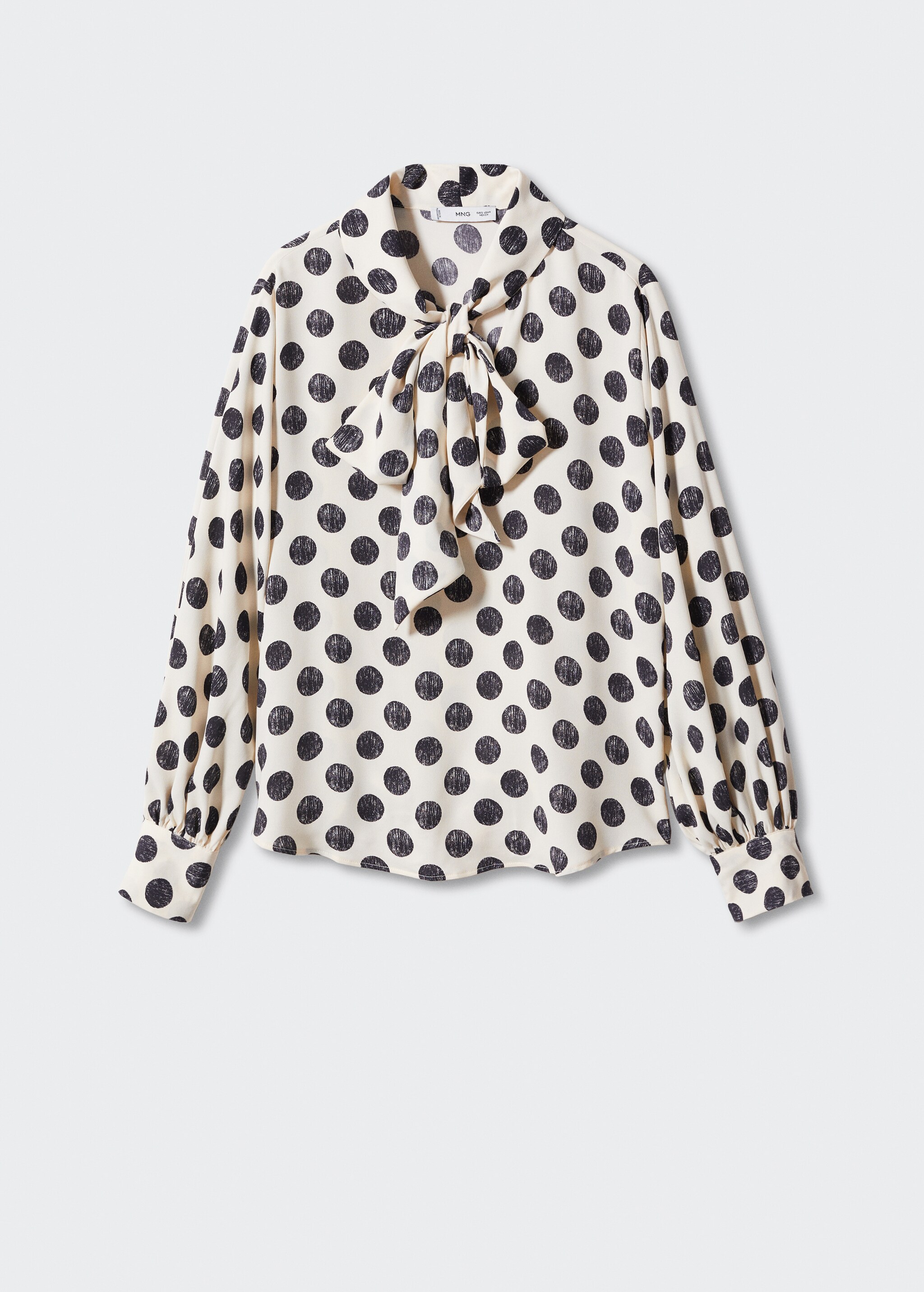 Bow polka-dot blouse - Article without model