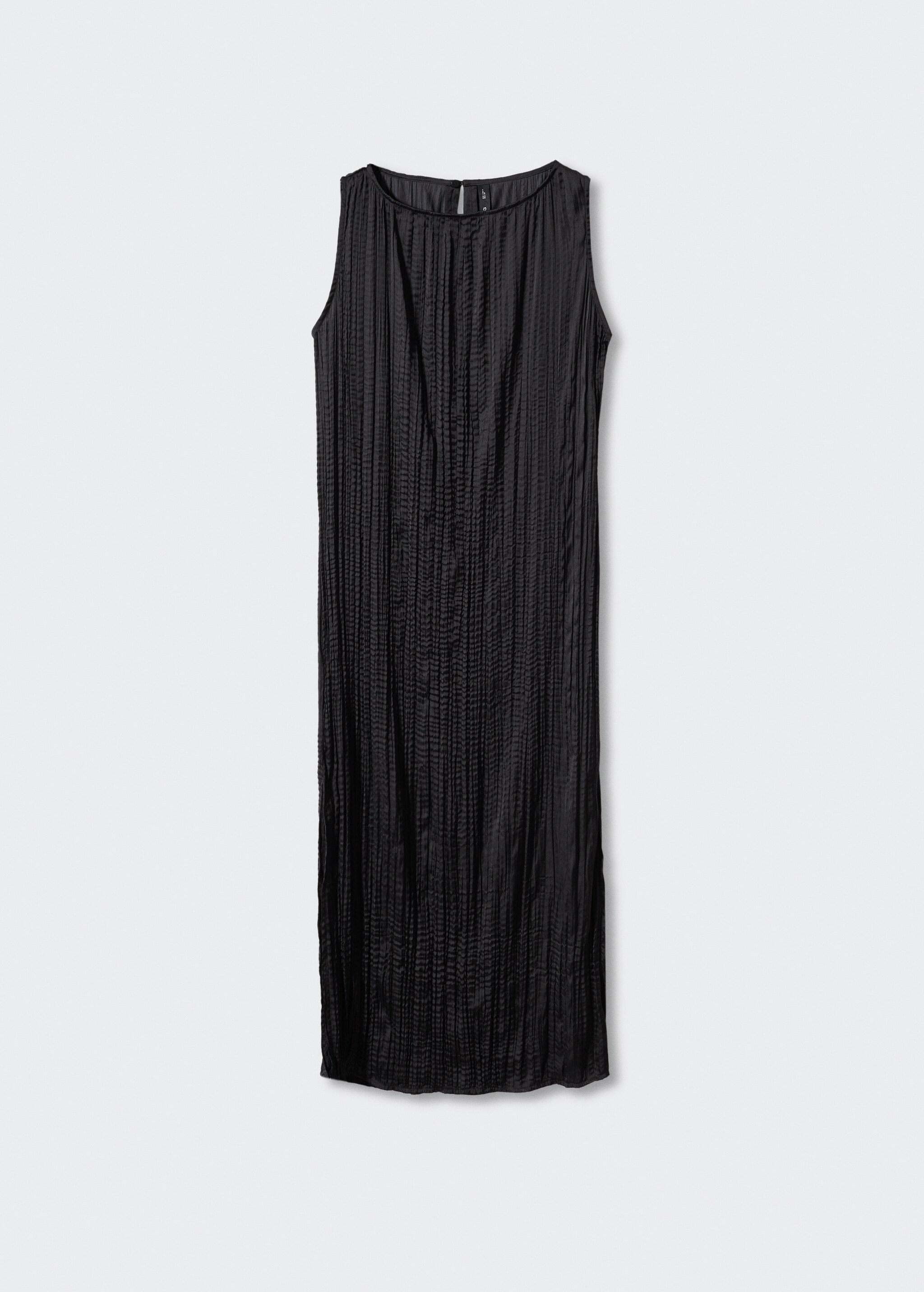 Schwarzes Midi-Kleid mit Textur - Artikel ohne Model