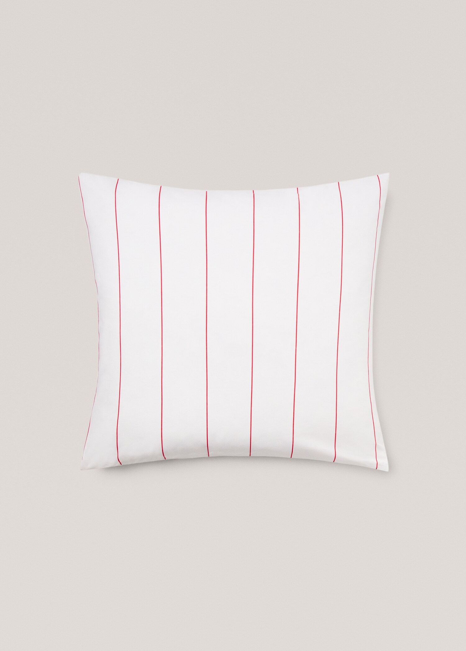 Pack of 2 striped cotton cushion covers 60x60cm - Article without model