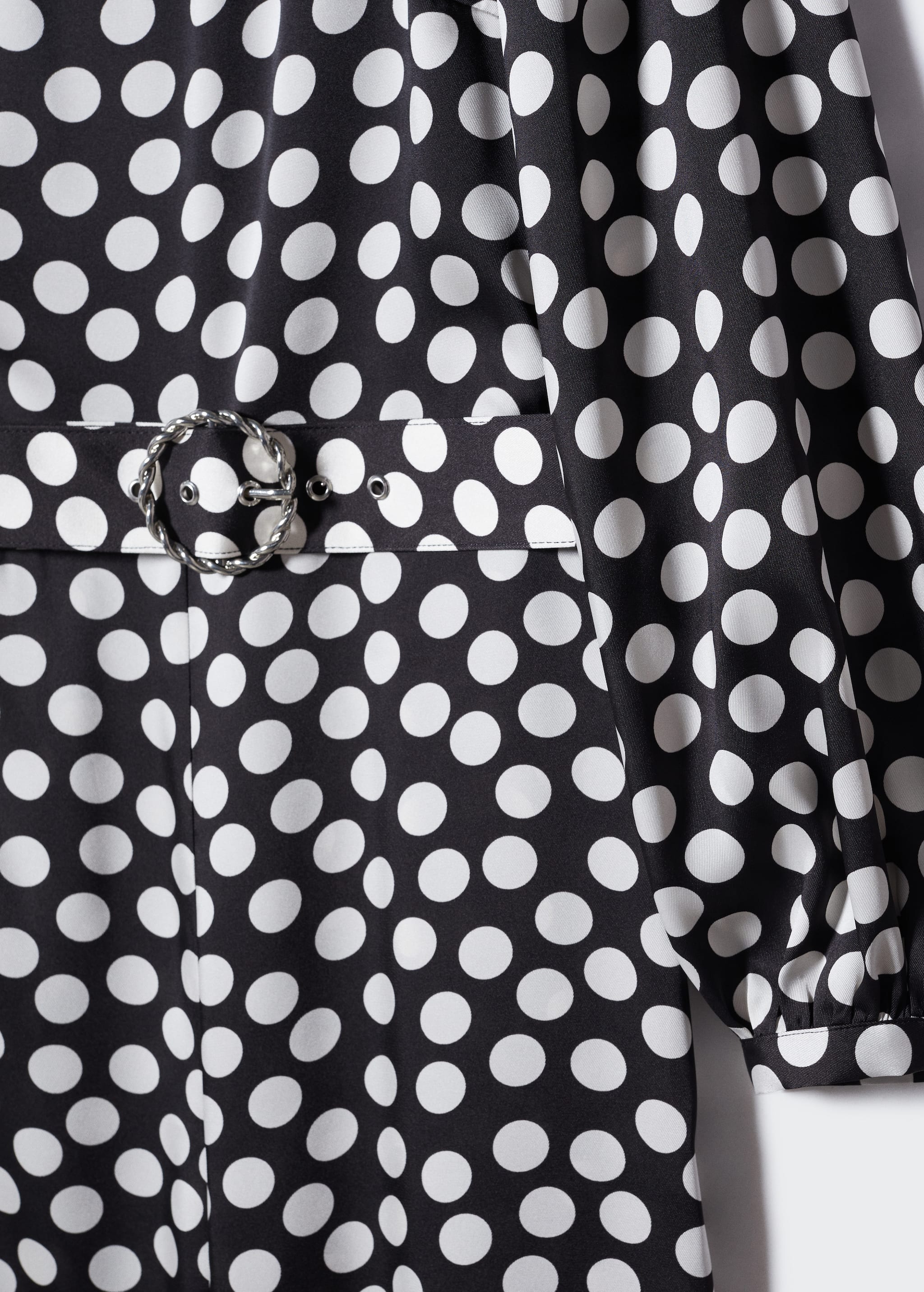 Polka dots asymmetric jumpsuit - Details of the article 8