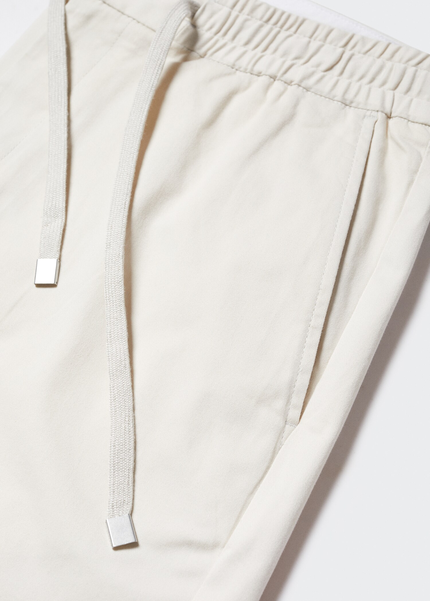 Cotton shorts with drawstring - Details of the article 8