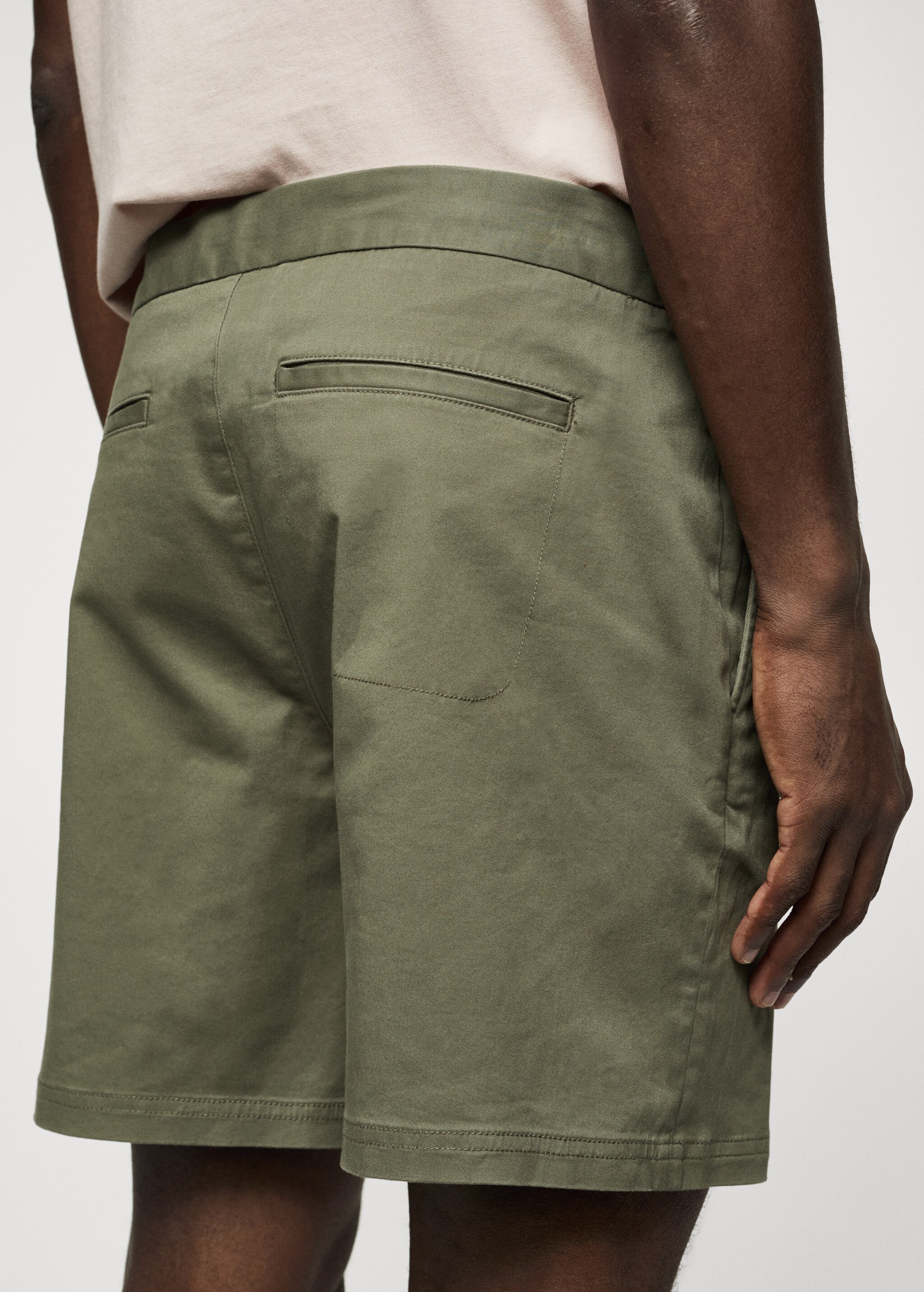 Cotton shorts with drawstring - Details of the article 6