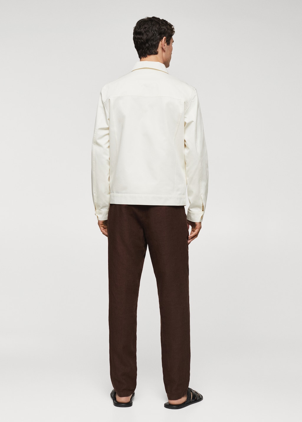 Chest-pocket cotton overshirt - Men | MANGO OUTLET USA