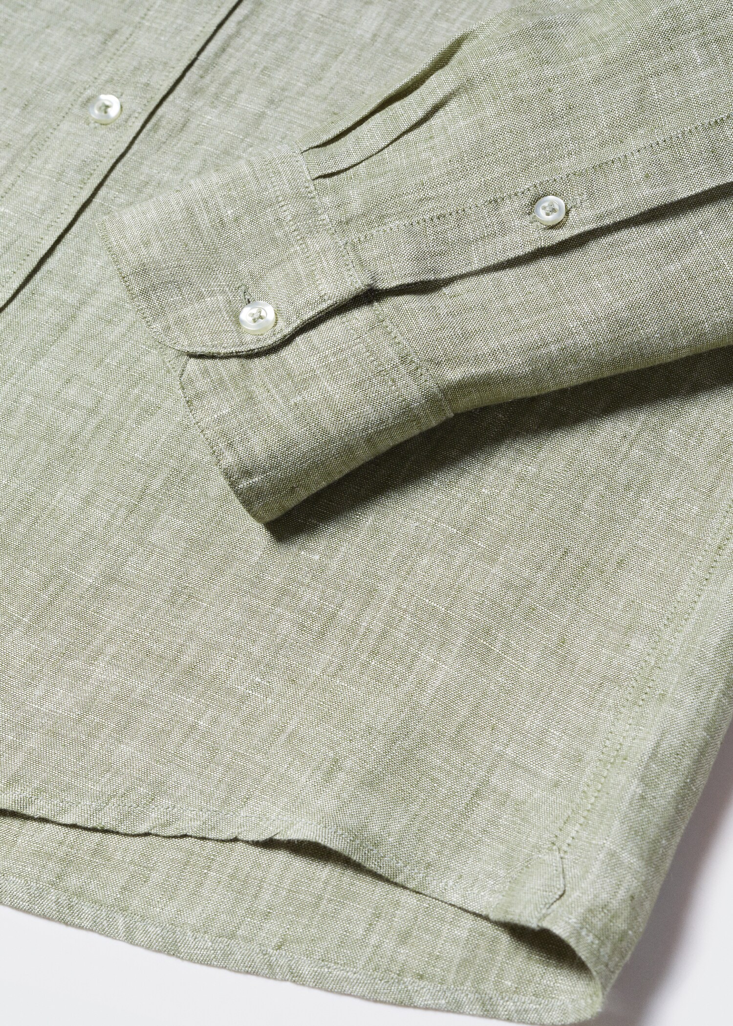 Camisa 100% lino cuello mao - Detalle del artículo 8