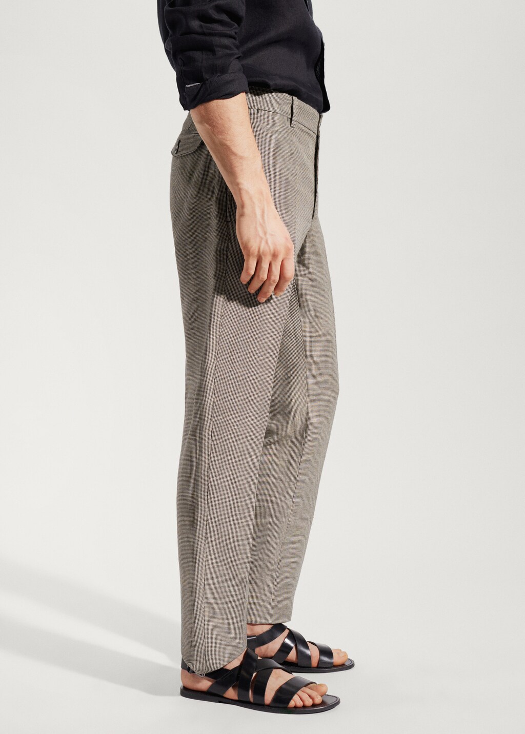 Slim fit linen pants - Men | MANGO OUTLET USA