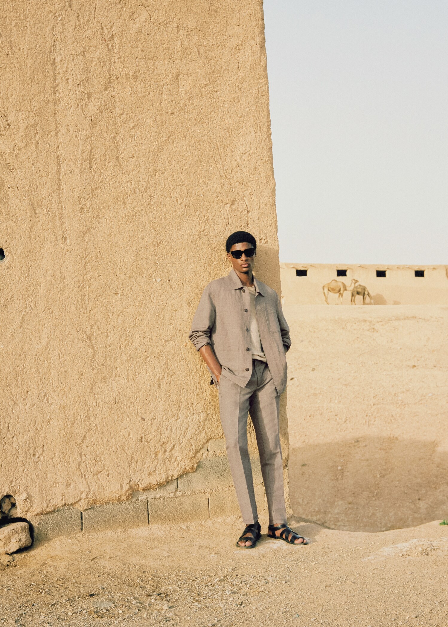 Slim fit linen pants - Details of the article 5