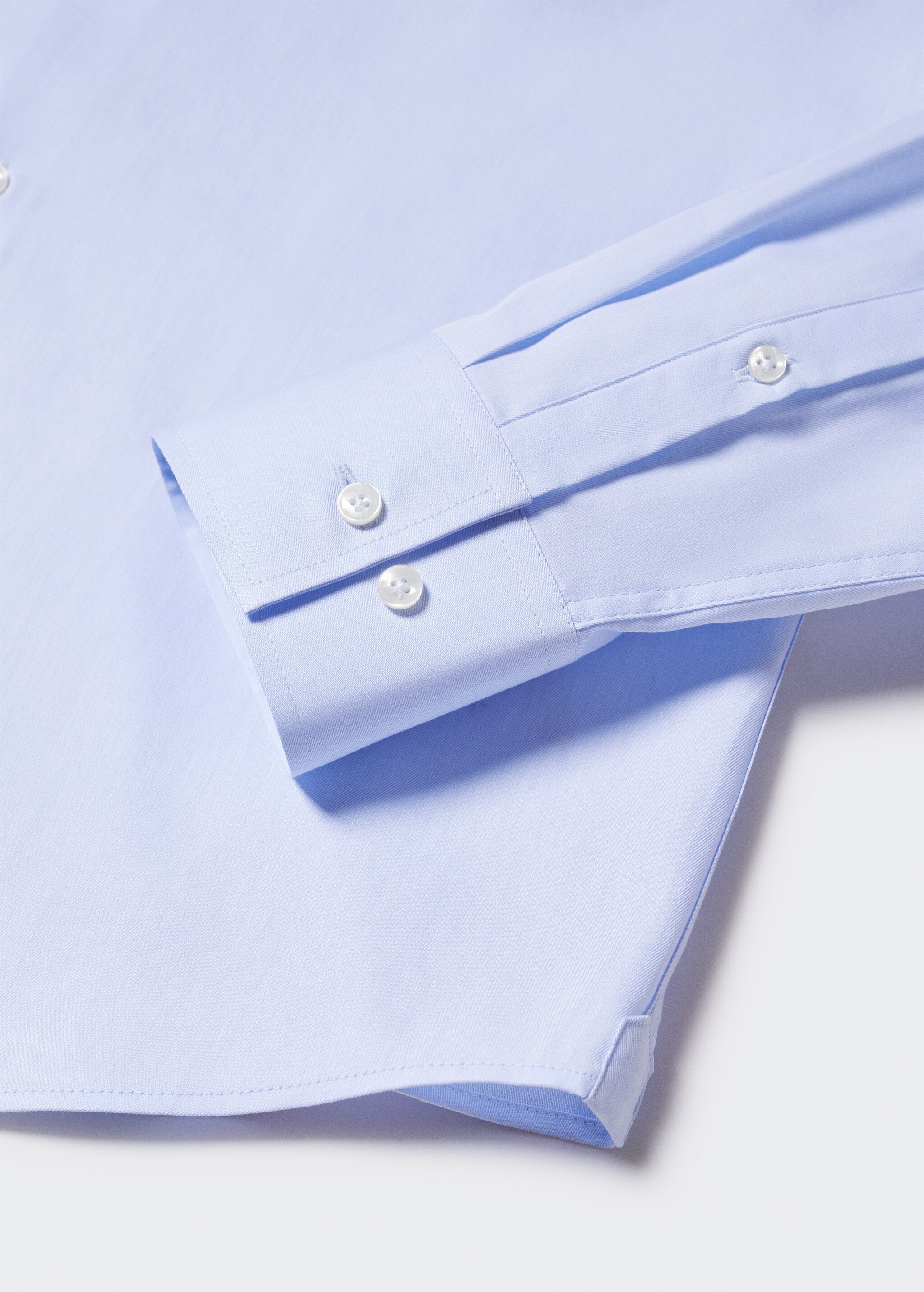 Slim Fit-Anzugshemd aus Baumwolle - Detail des Artikels 8