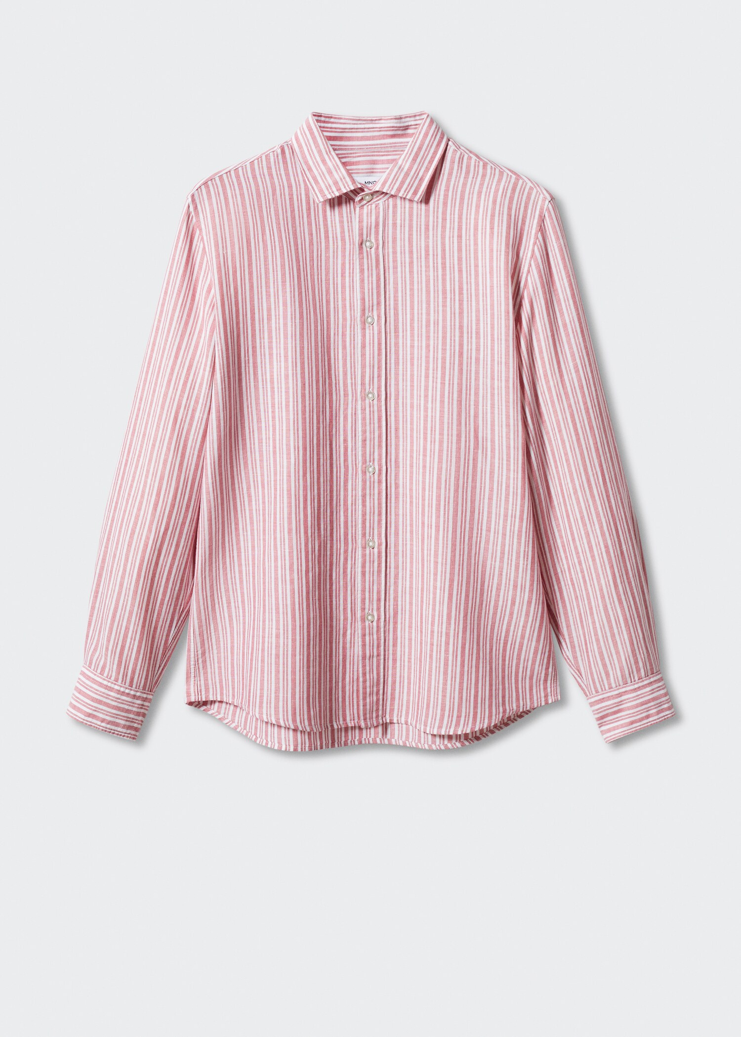 Regular-fit striped linen shirt - Article without model