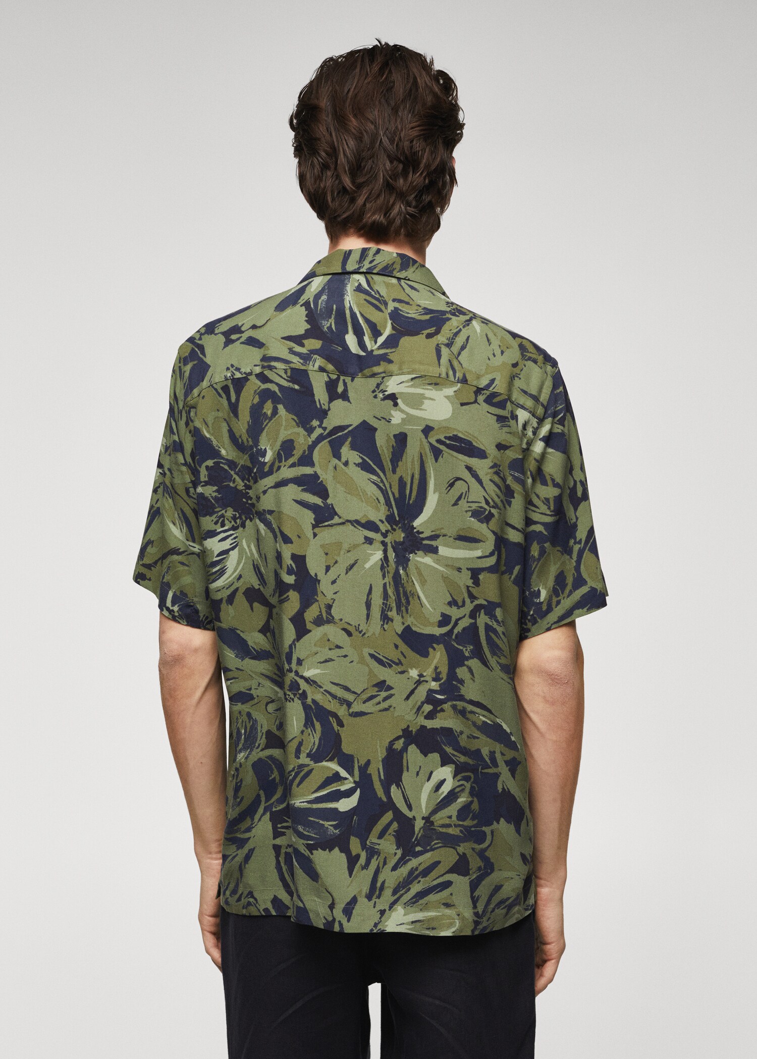 Regular Fit-Hemd mit Tropical Print - Rückseite des Artikels