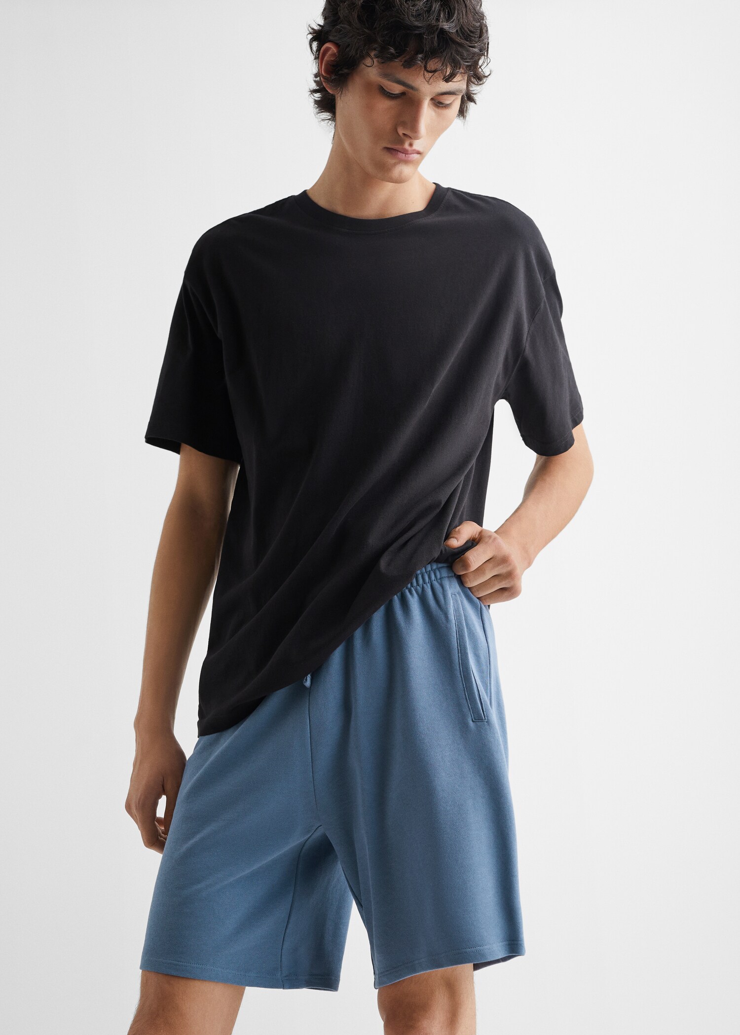 Bermudas jogging algodón - Plano medio