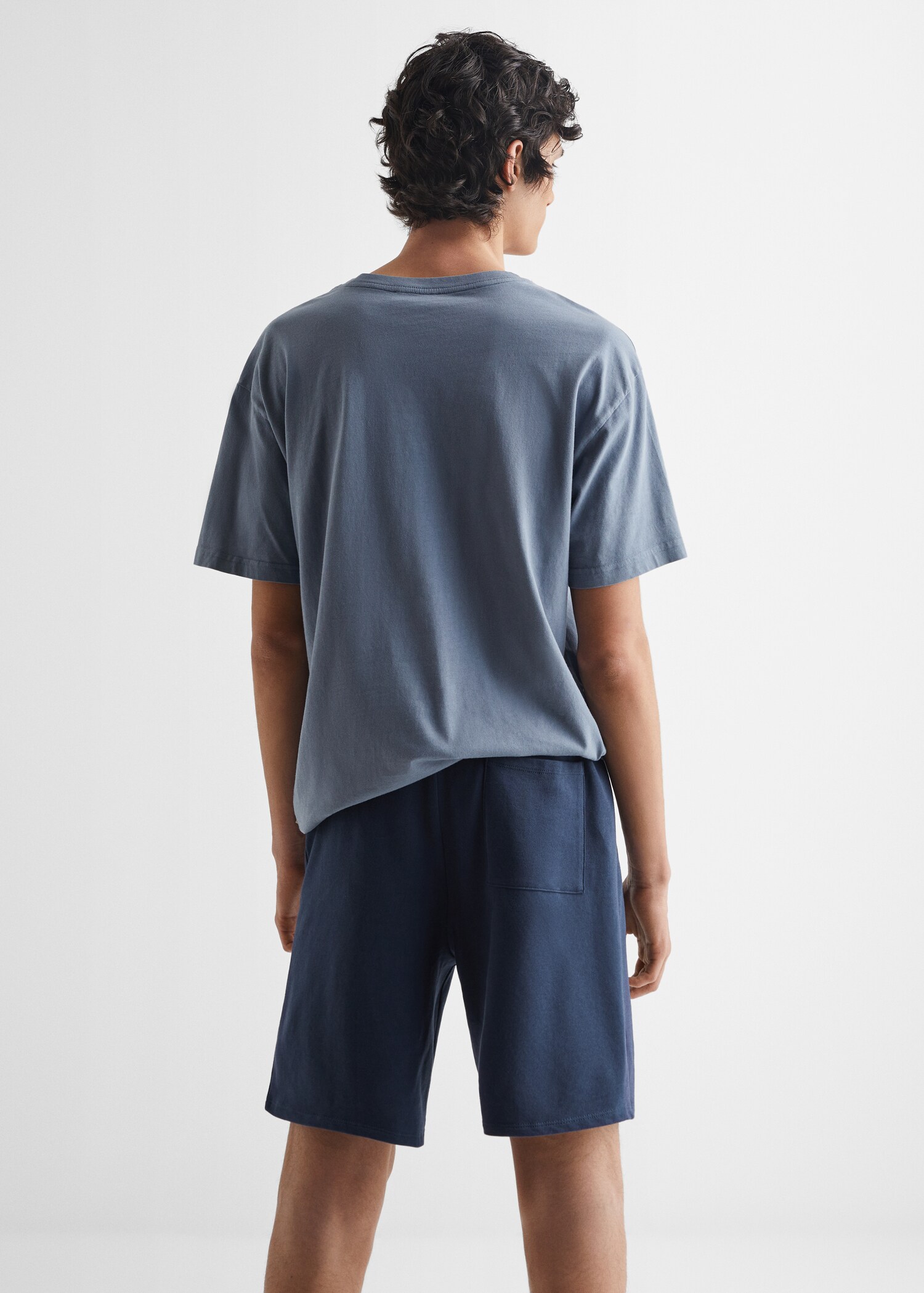 Jogger-Bermudashorts aus Baumwolle - Rückseite des Artikels