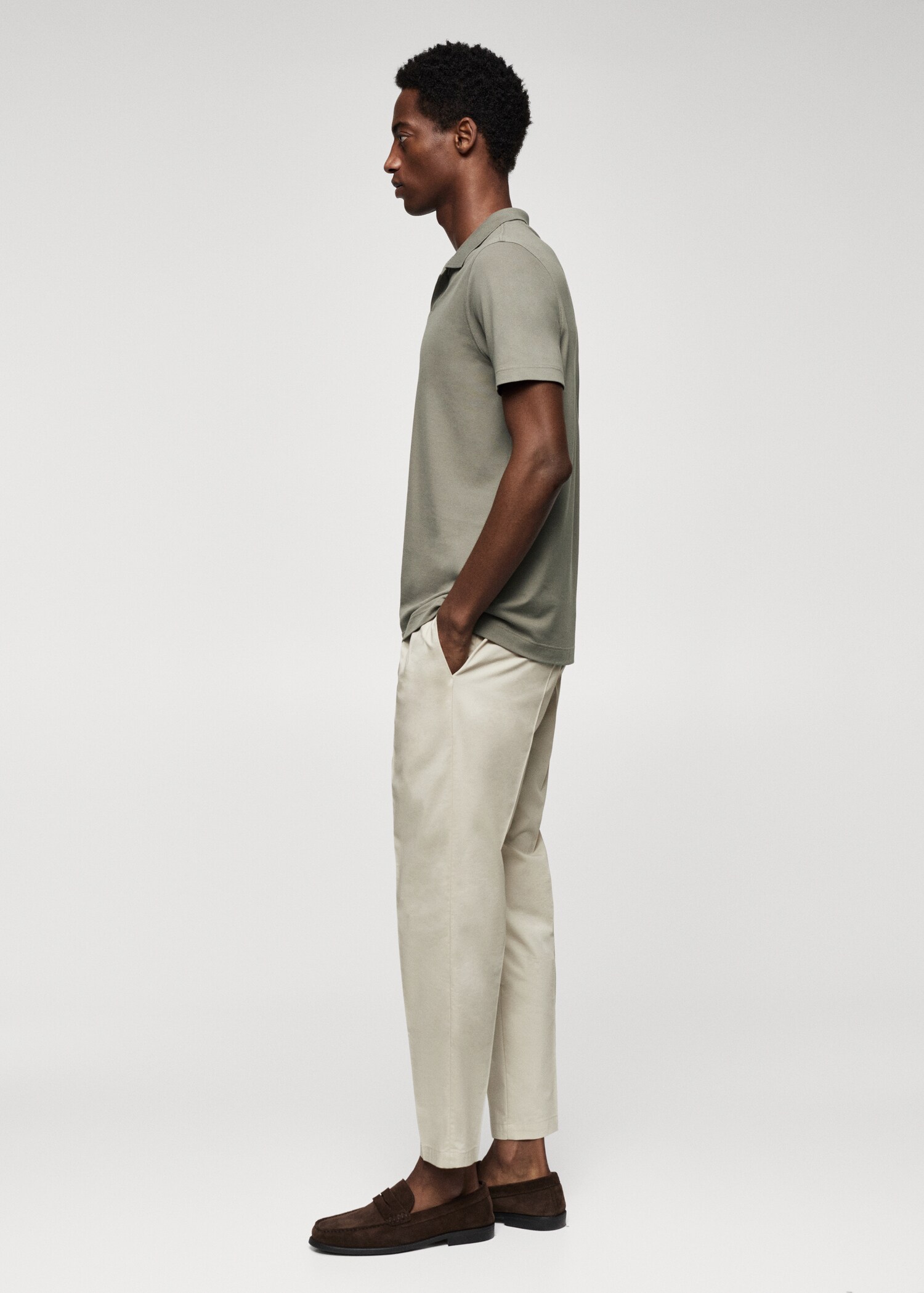 Cotton piqué polo shirt - Details of the article 6