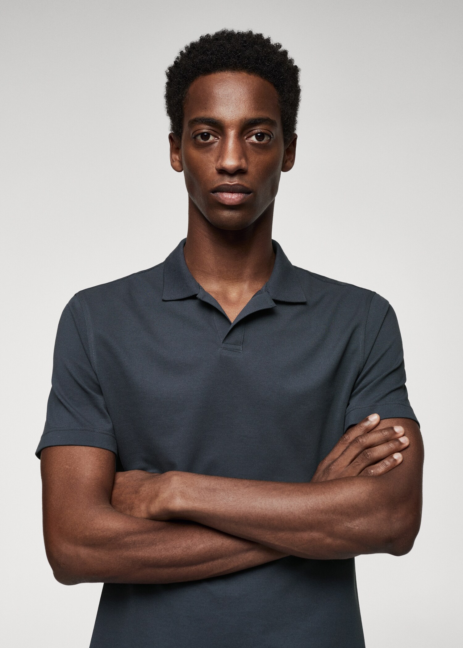 Cotton piqué polo shirt - Details of the article 1