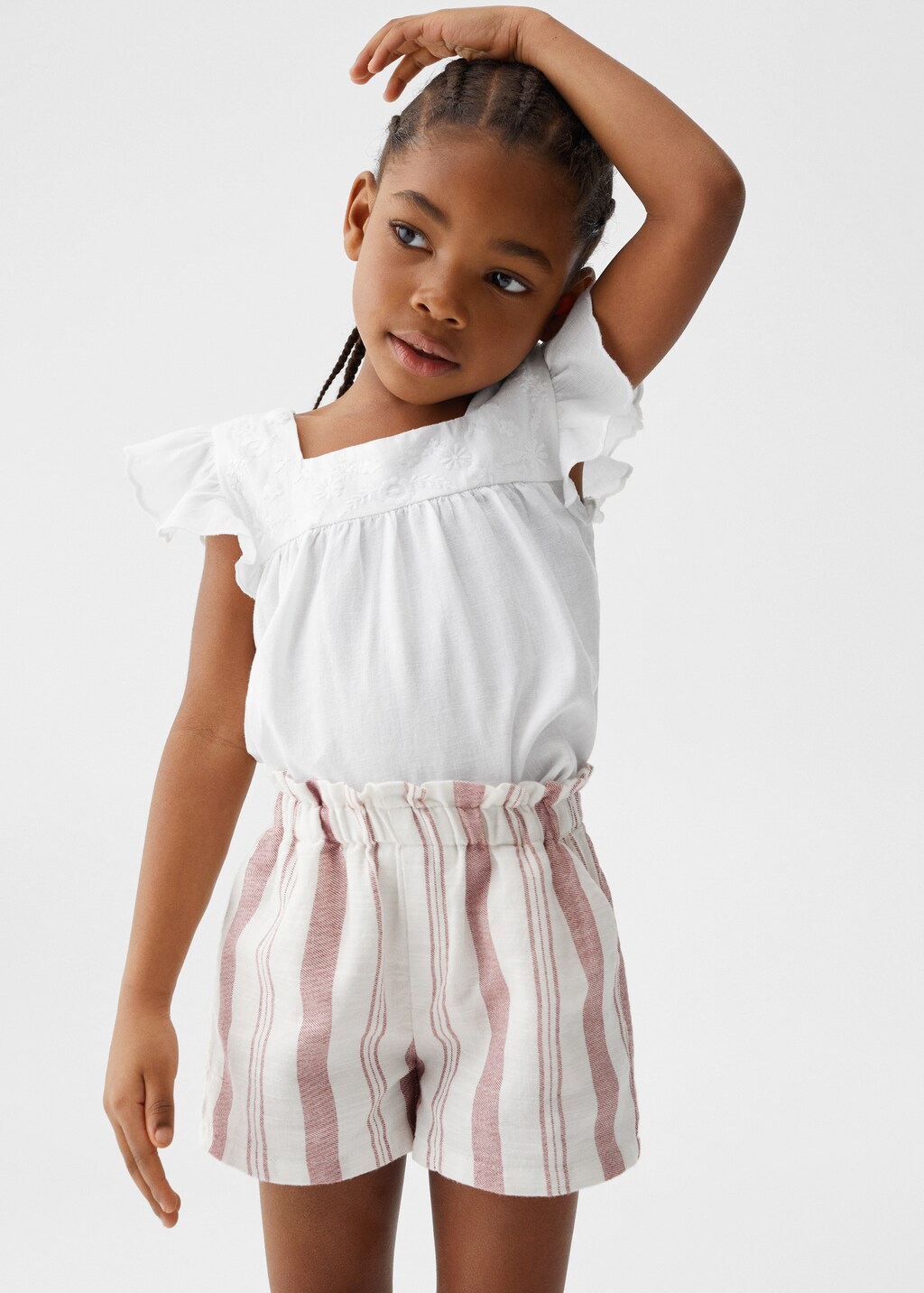Girls striped shorts shop