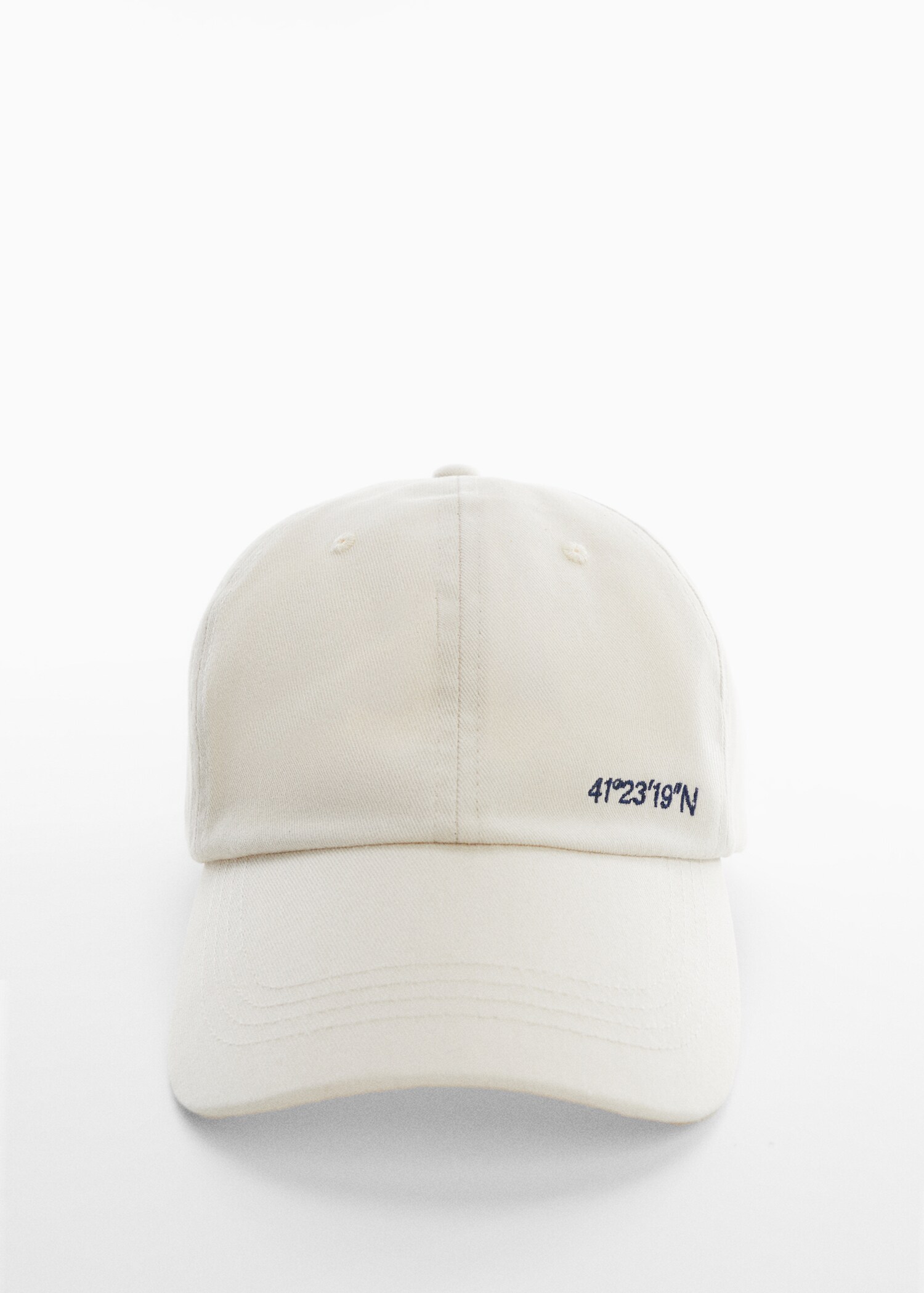 Casquette brodée coton - Plan moyen