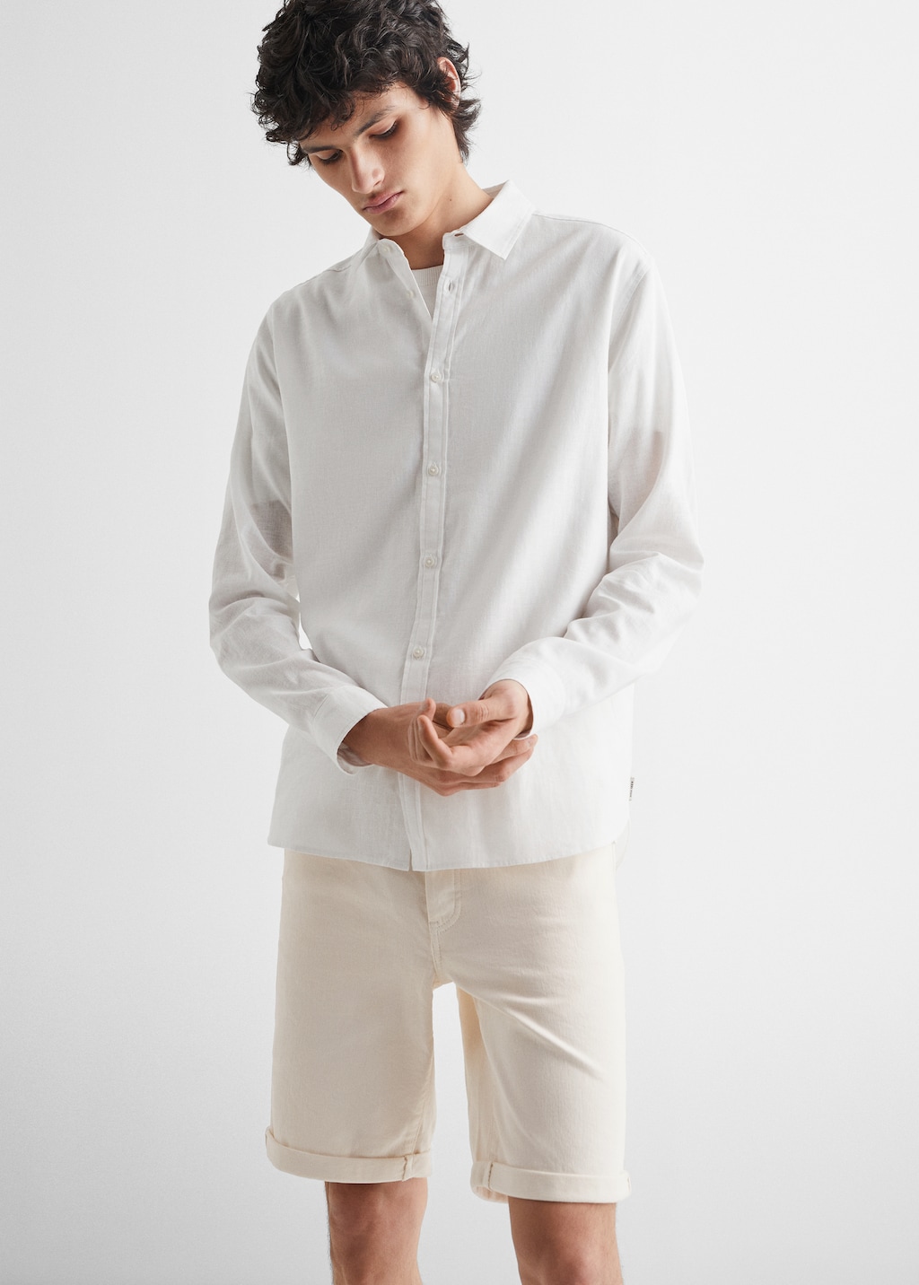 Pure Linen Short Sleeve Shirt - White | Charles Tyrwhitt