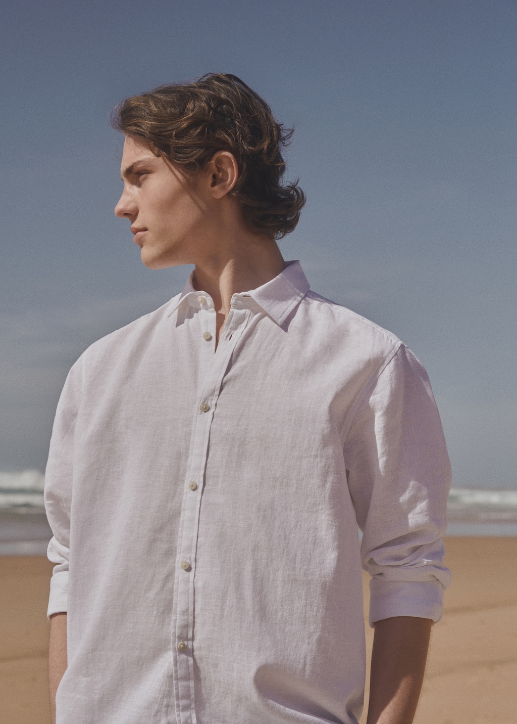 Linen-blend shirt - Teen Boy | MANGO OUTLET USA