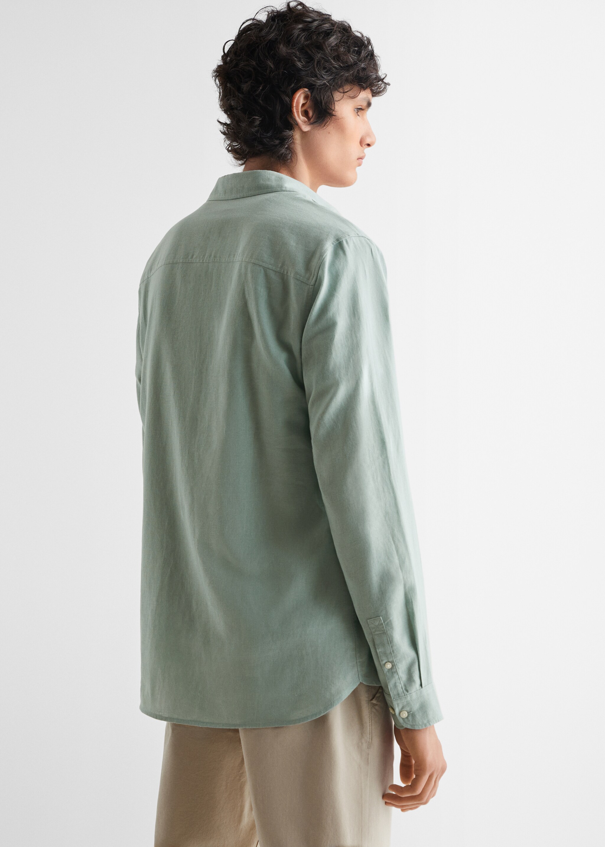 Camicia lino - Retro dell'articolo