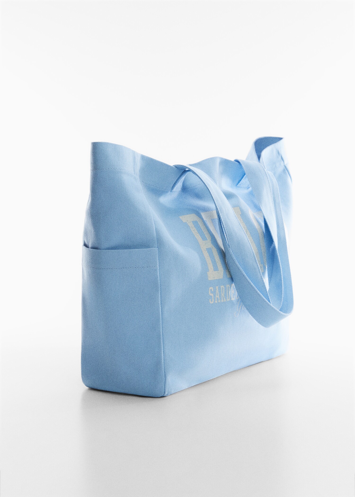Gemusterte Baumwolltasche - Mittlere Ansicht