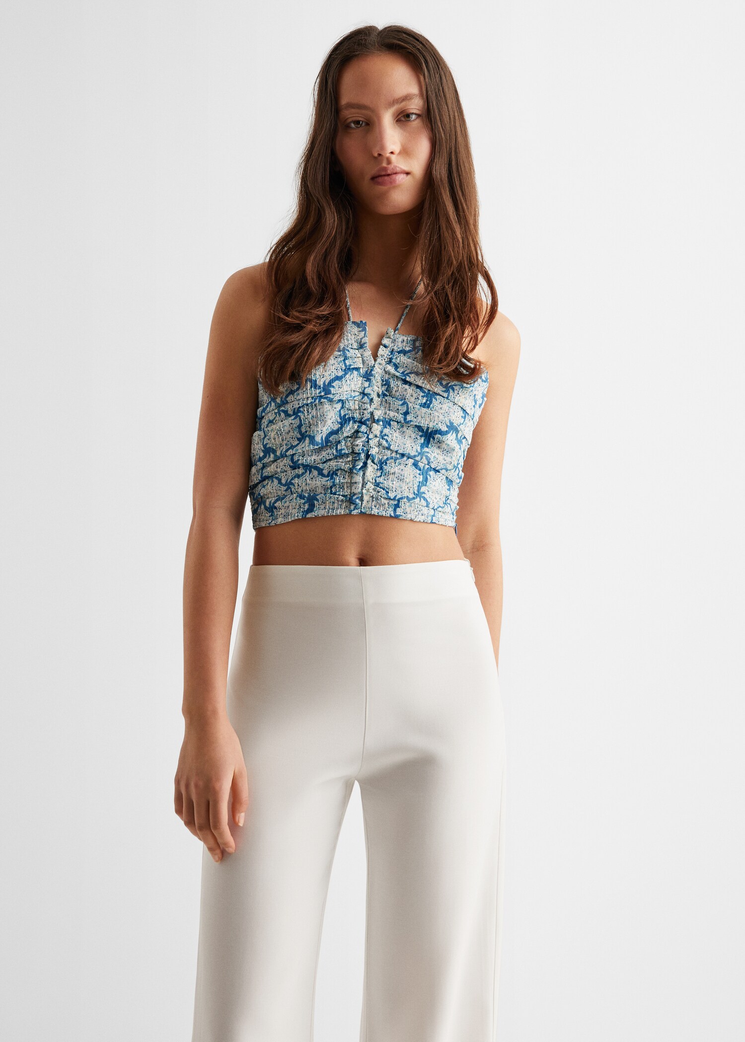 Smart pants with openings - Medium plane