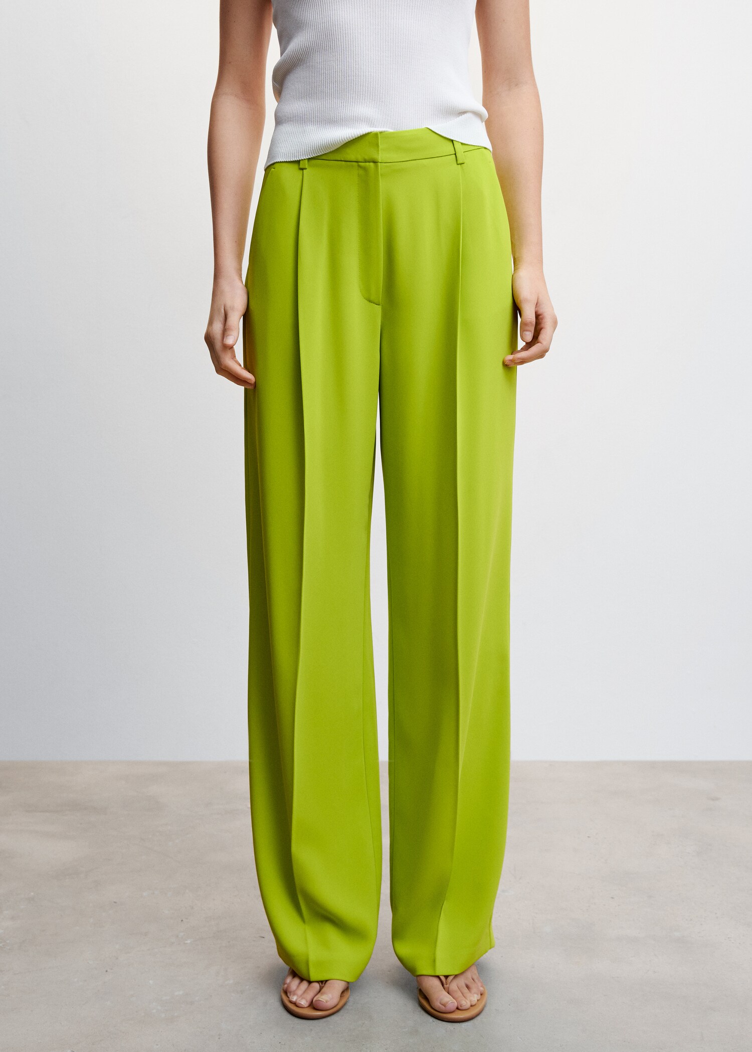 Dart palazzo trousers - Medium plane