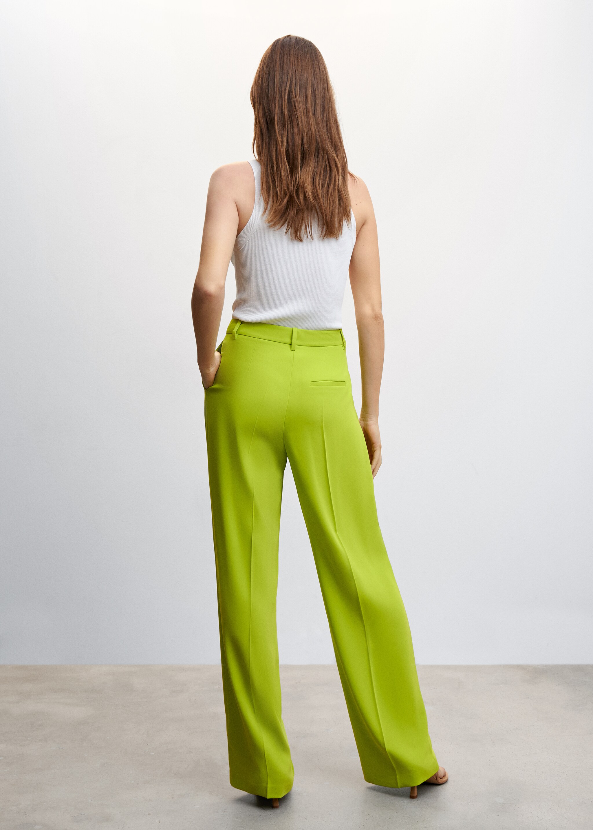 Dart palazzo trousers - Reverse of the article