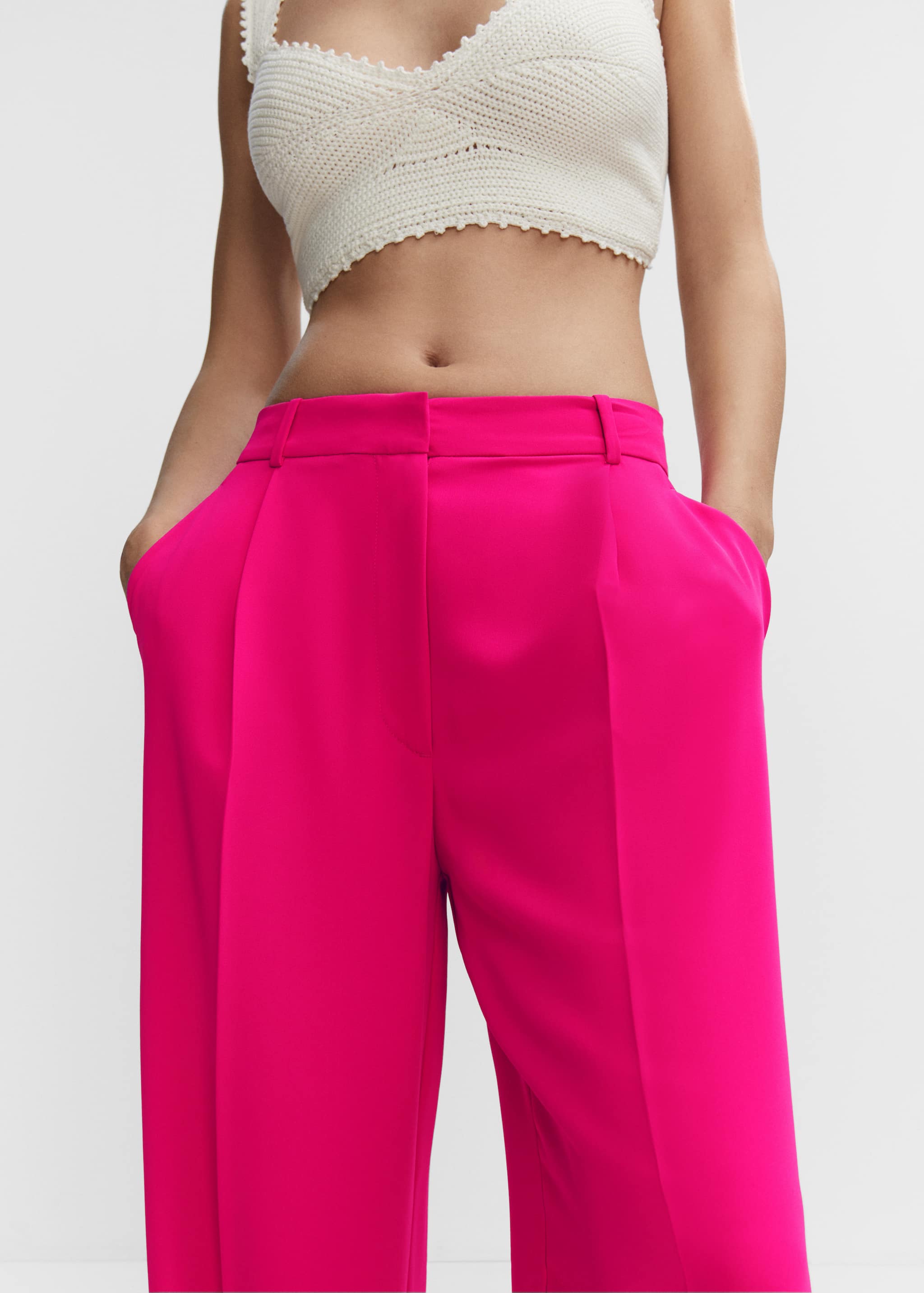 Dart palazzo trousers - Details of the article 1