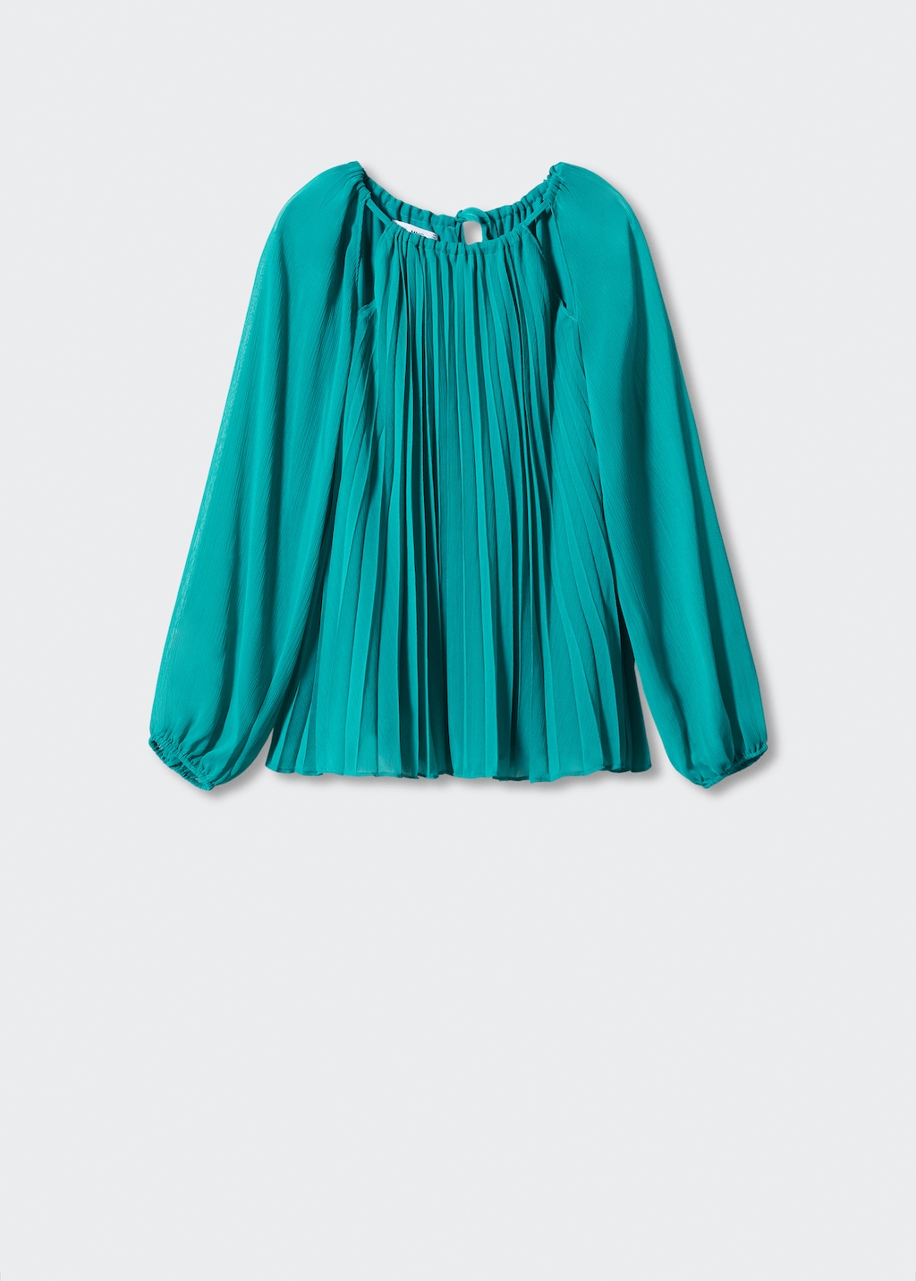 Pleated off the shoulder blouse Women MANGO OUTLET United Kingdom