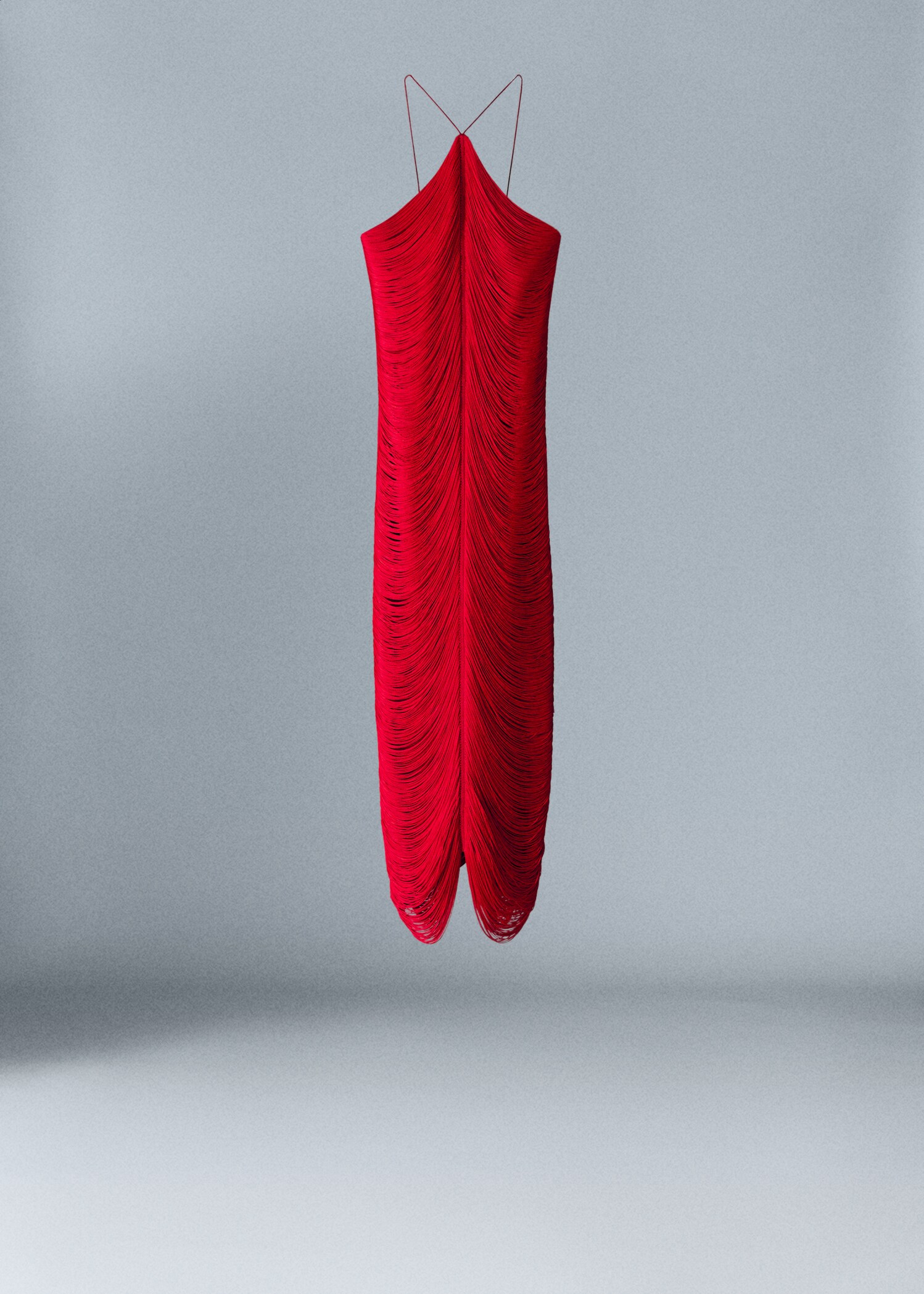 Vestido midi diseño flecos - Artículo sin modelo