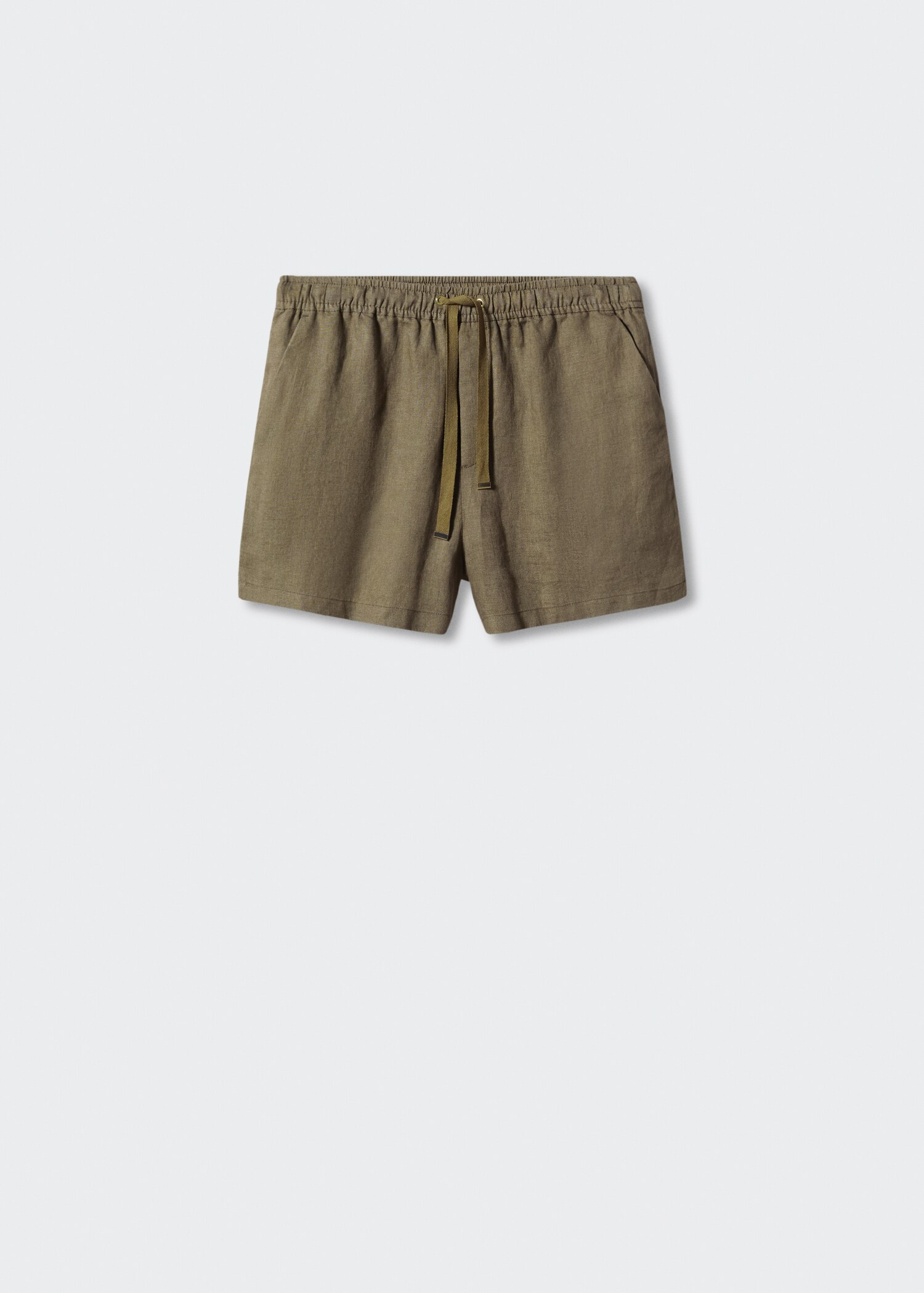 Linen shorts with drawstring - Article without model