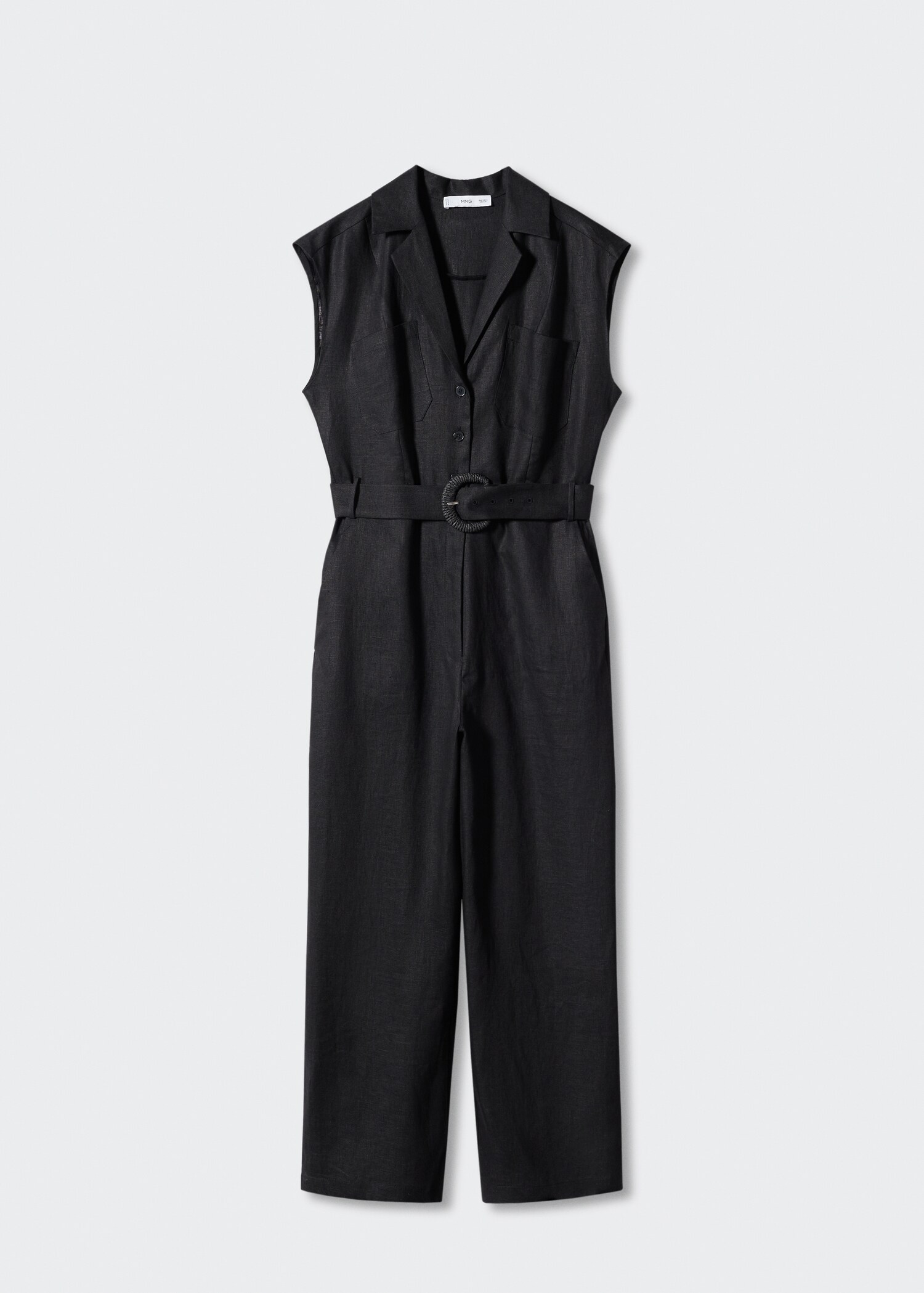 Belt linen jumpsuit - Article without model