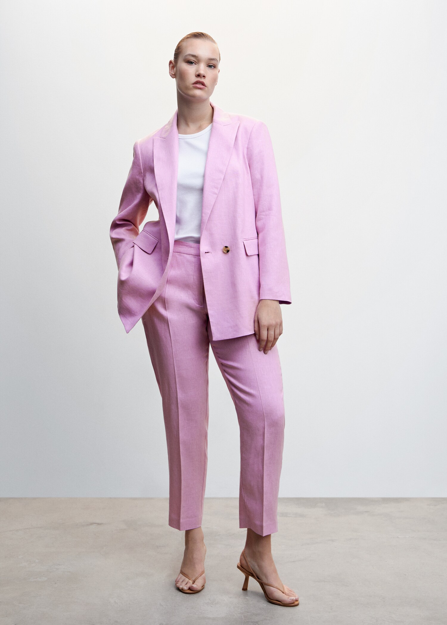100% linen pants - Details of the article 3
