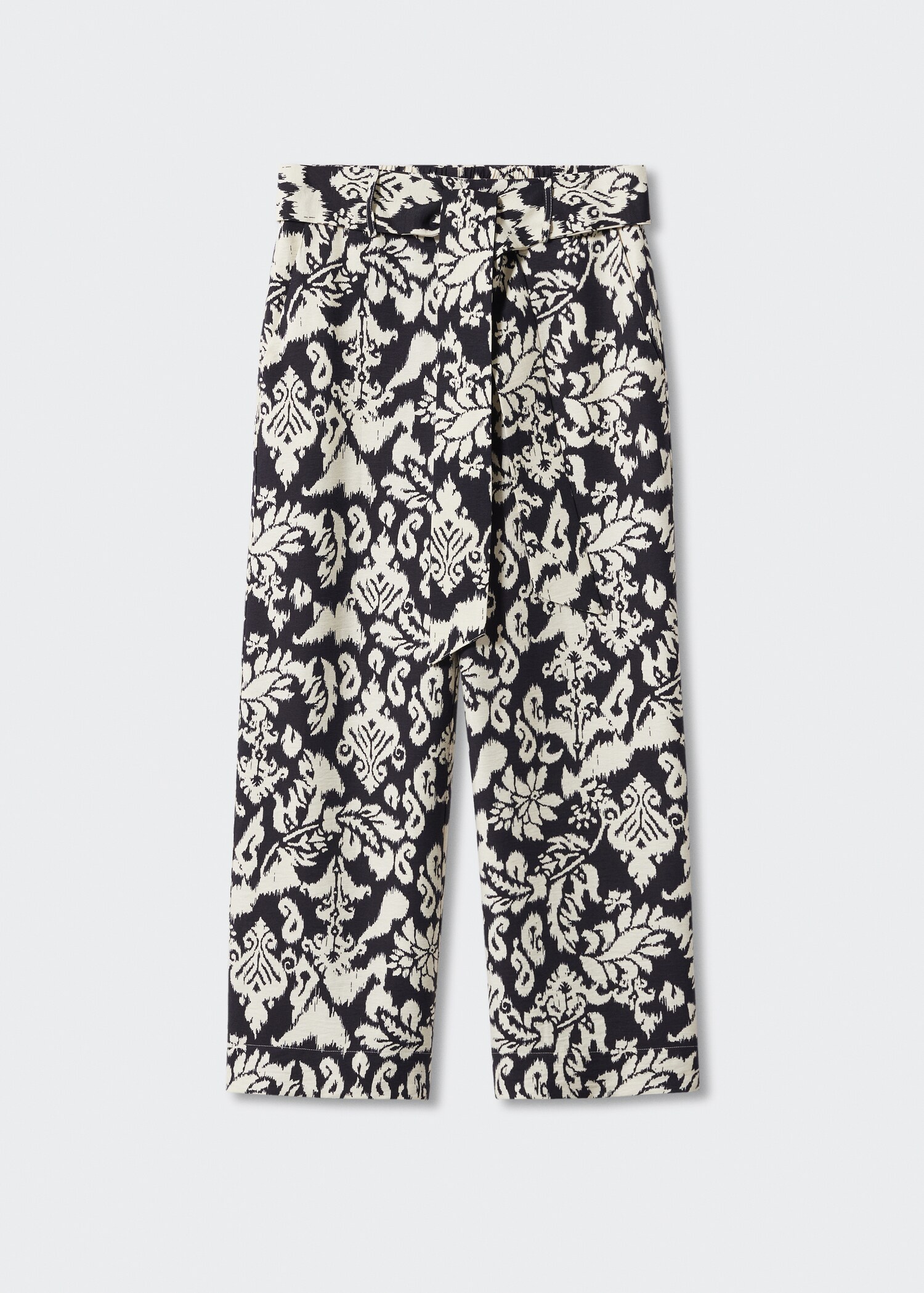 Printed trousers with bow - Article without model