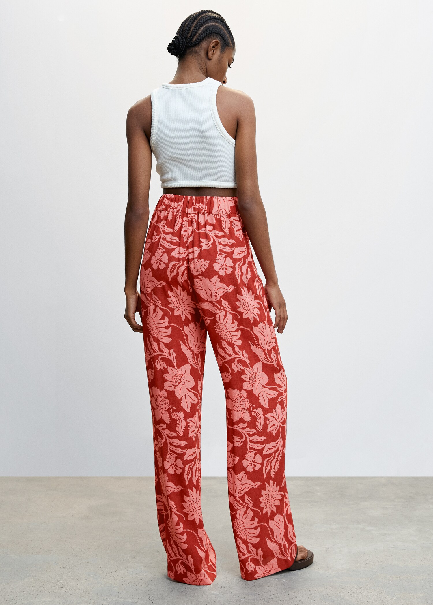 Pantaloni palazzo floreali - Retro dell'articolo