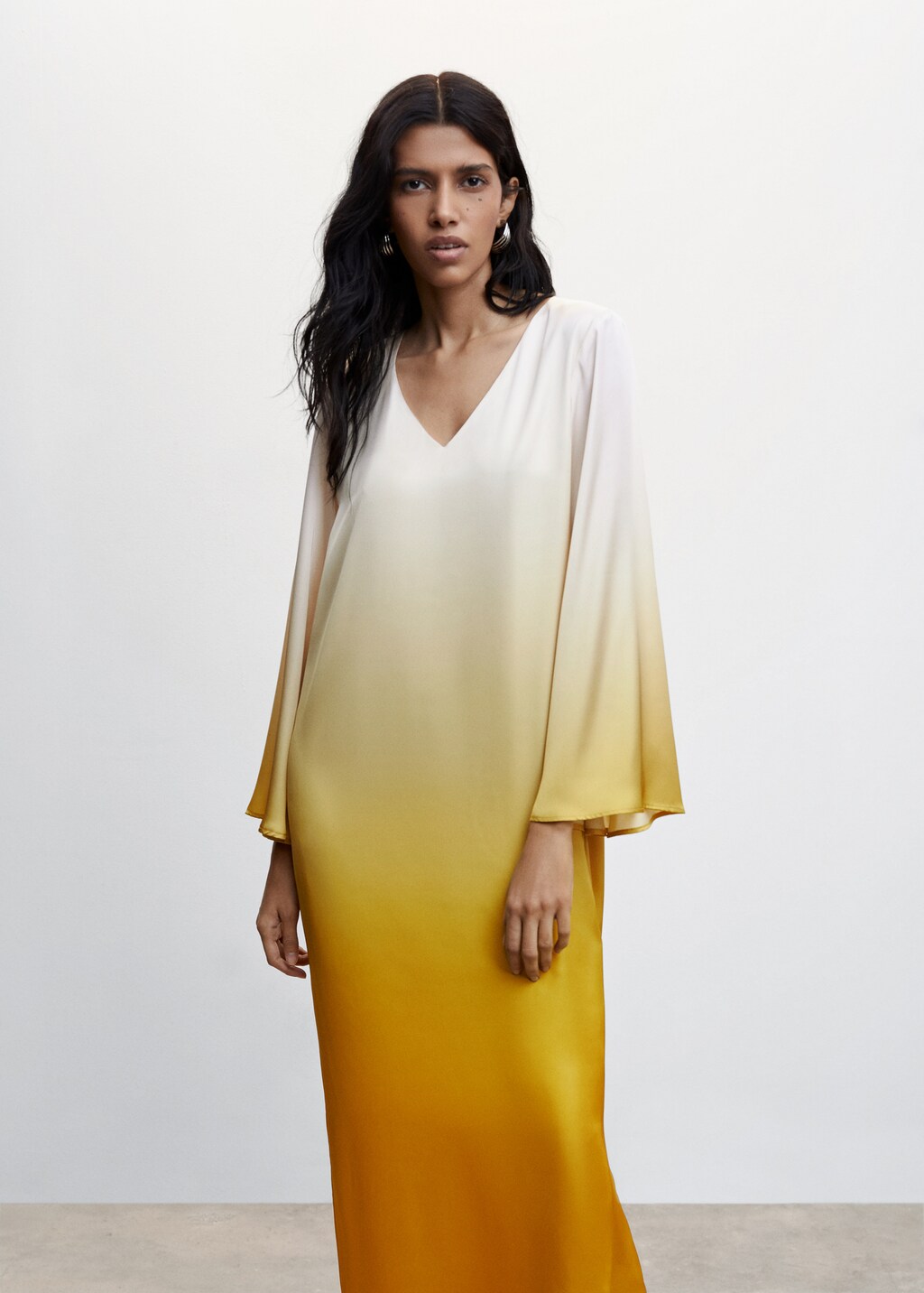 Gradient satin dress - Women | MANGO OUTLET Greece