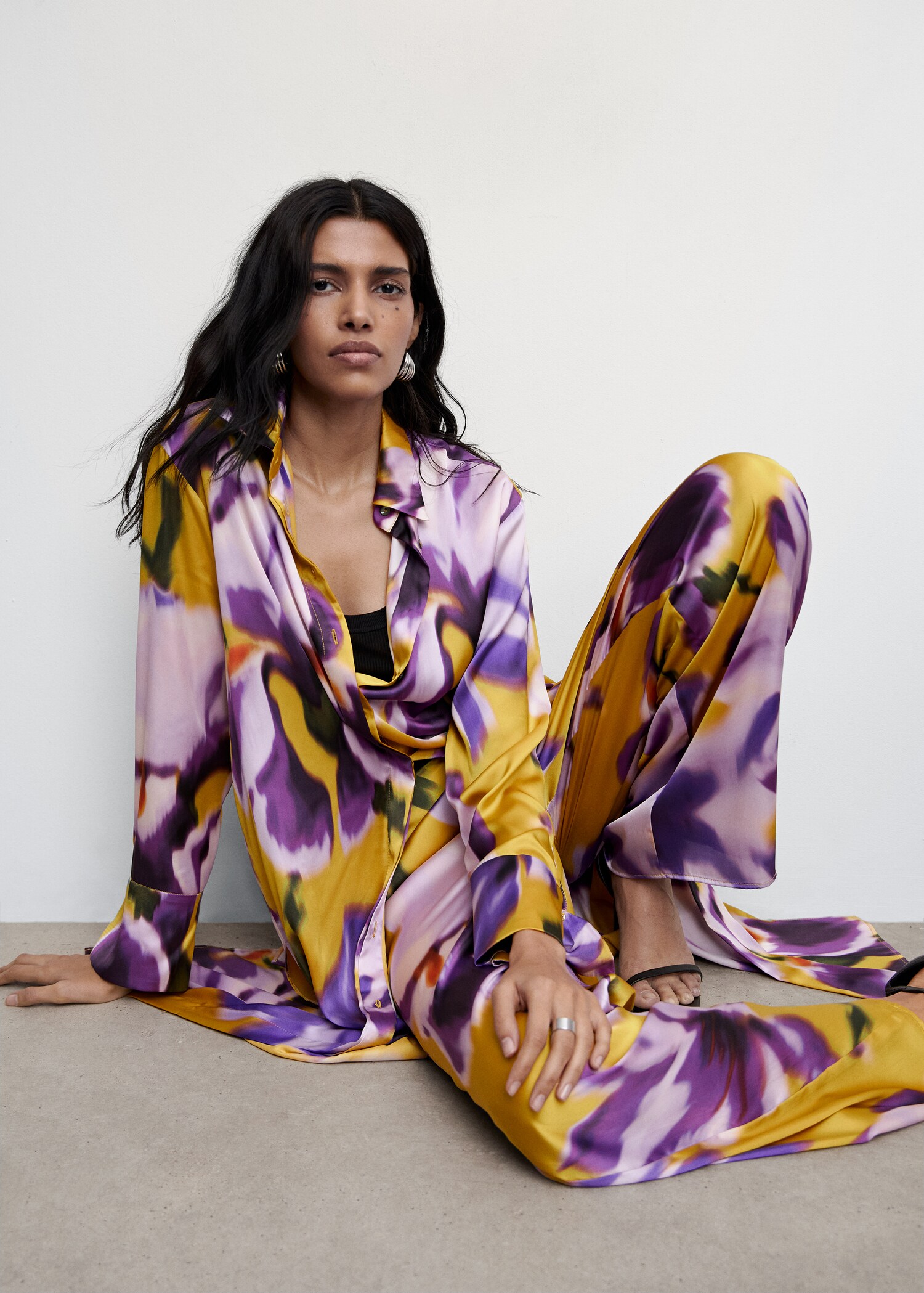 Floral palazzo pants - Details of the article 2