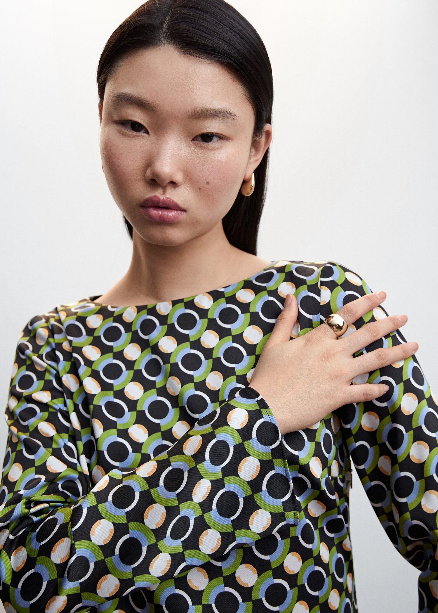 Kurzes Printkleid - Detail des Artikels 1