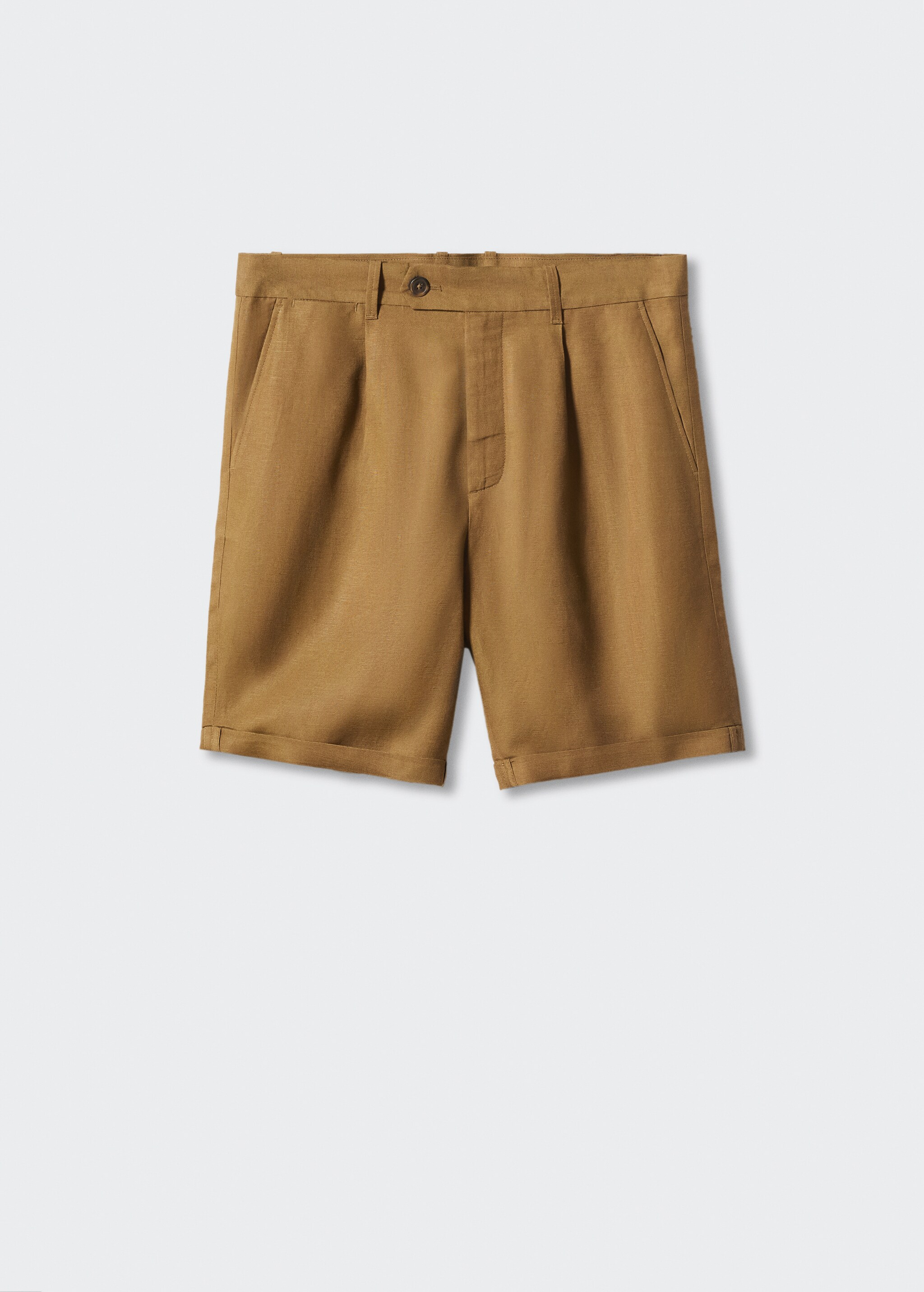 Linen-blend Bermuda shorts - Article without model