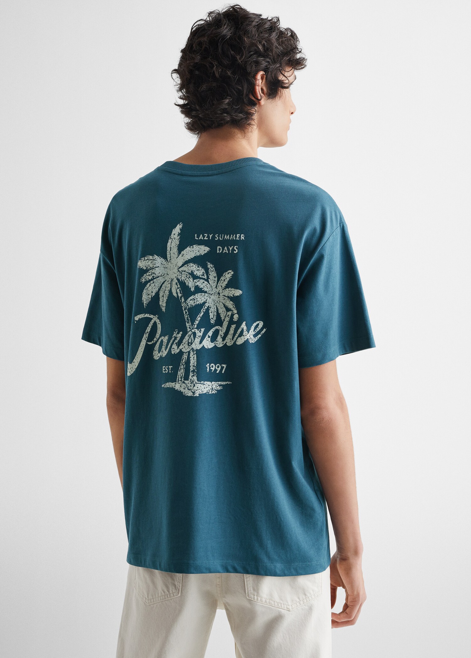 T-shirt image palmiers - Verso de l’article