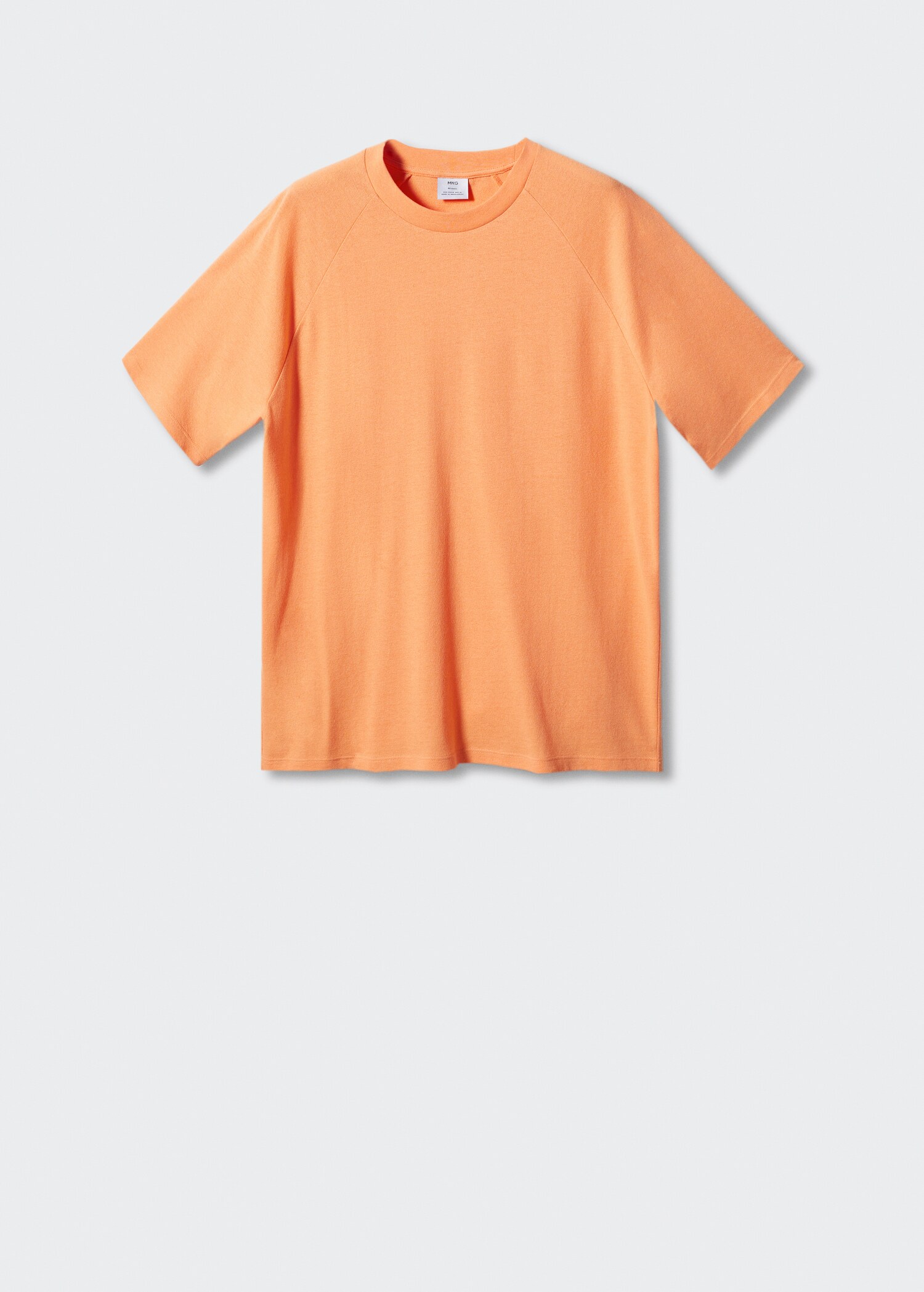 Textured cotton T-shirt - Article without model