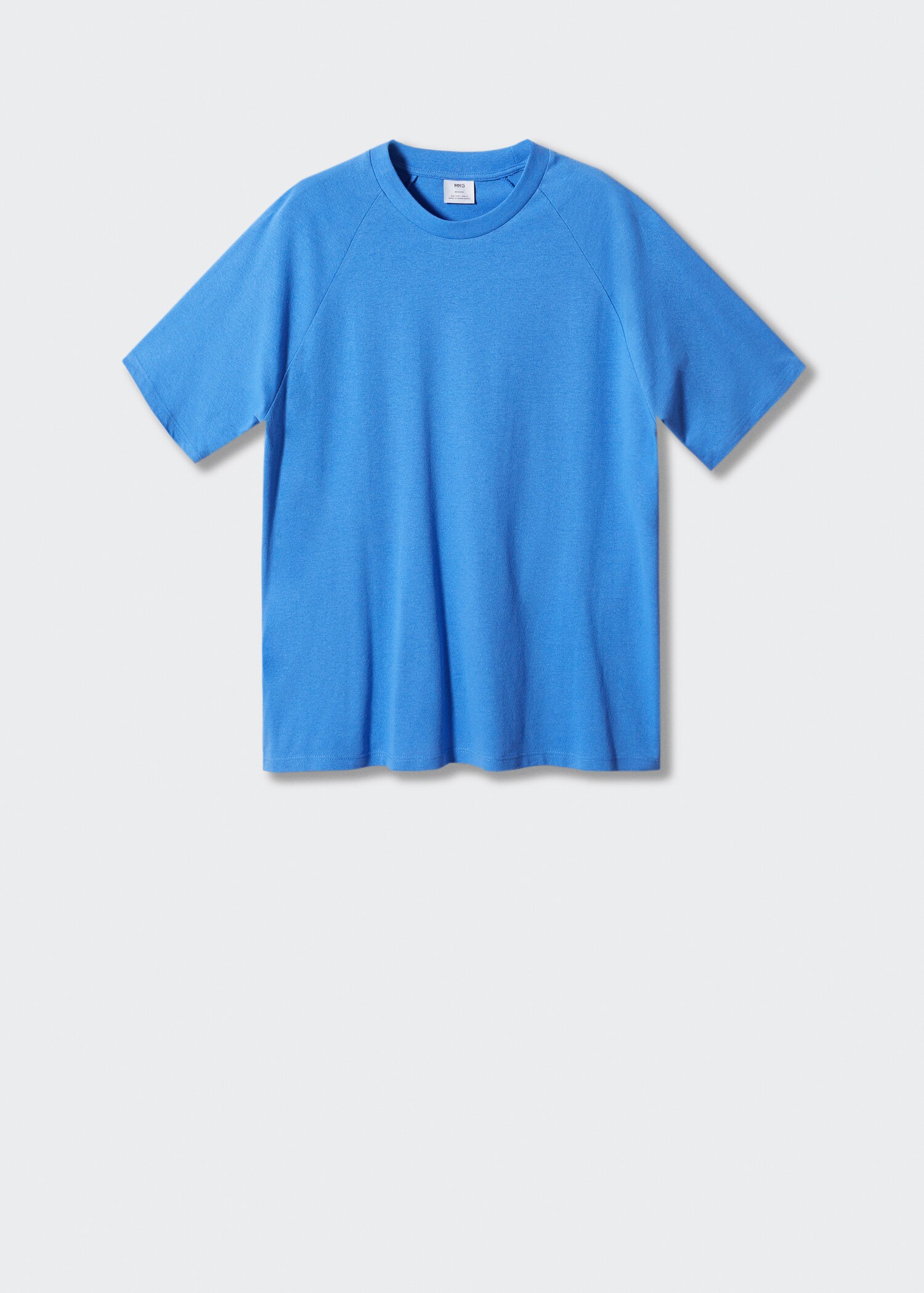 Textured cotton T-shirt - Article without model