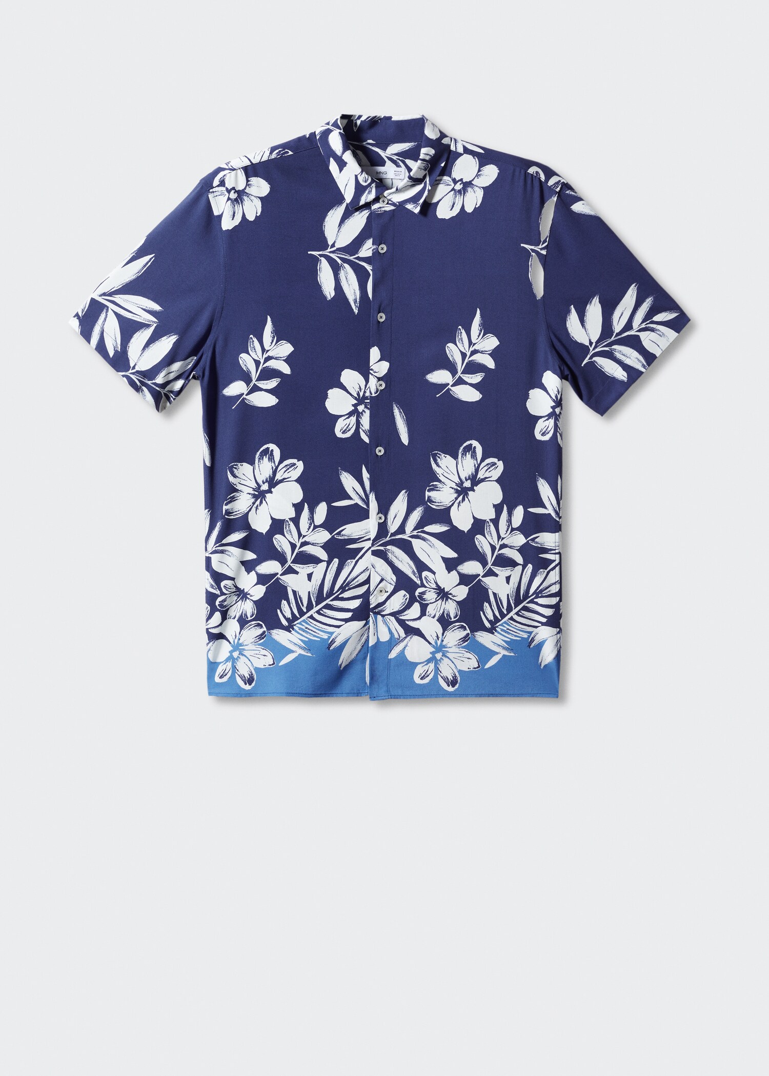 Flowing regular-fit printed shirt - Article without model