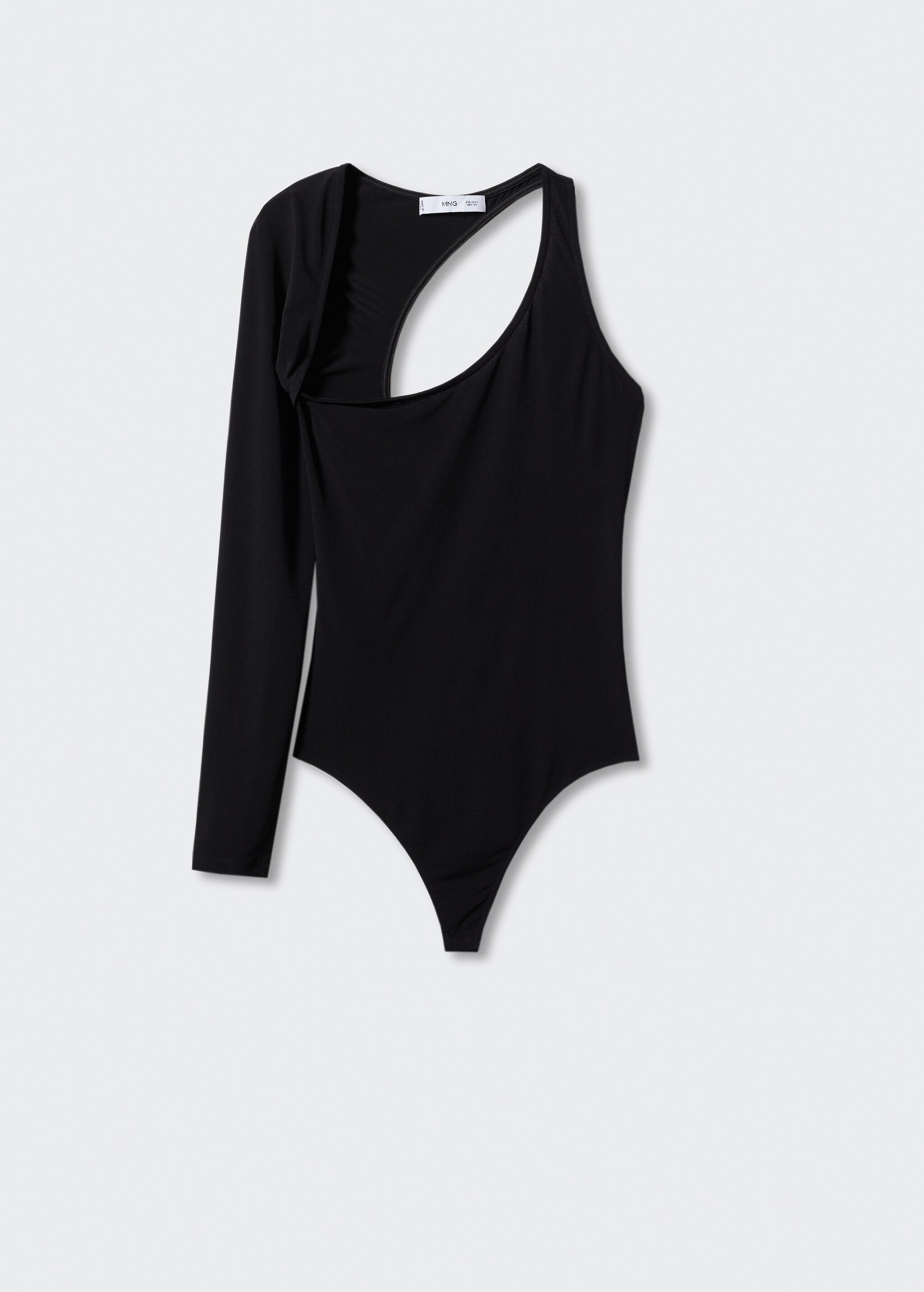 Bodysuit with asymmetrical neckline  - Article without model