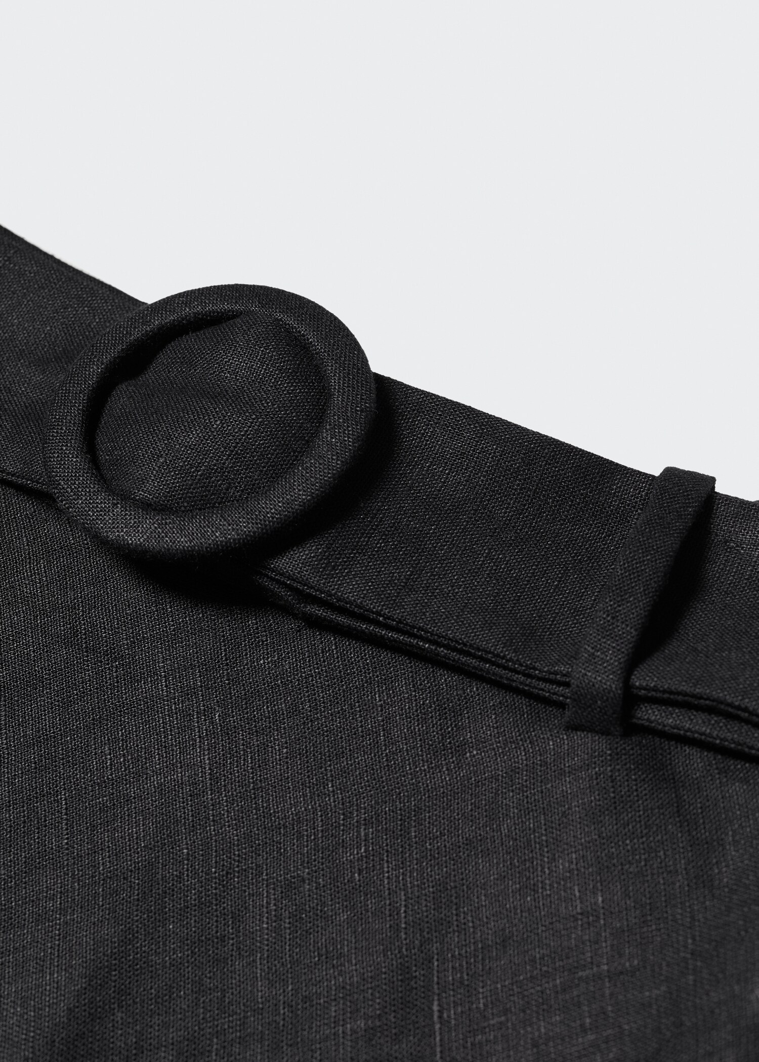 Lněná sukně s páskem - Detail zboží 8