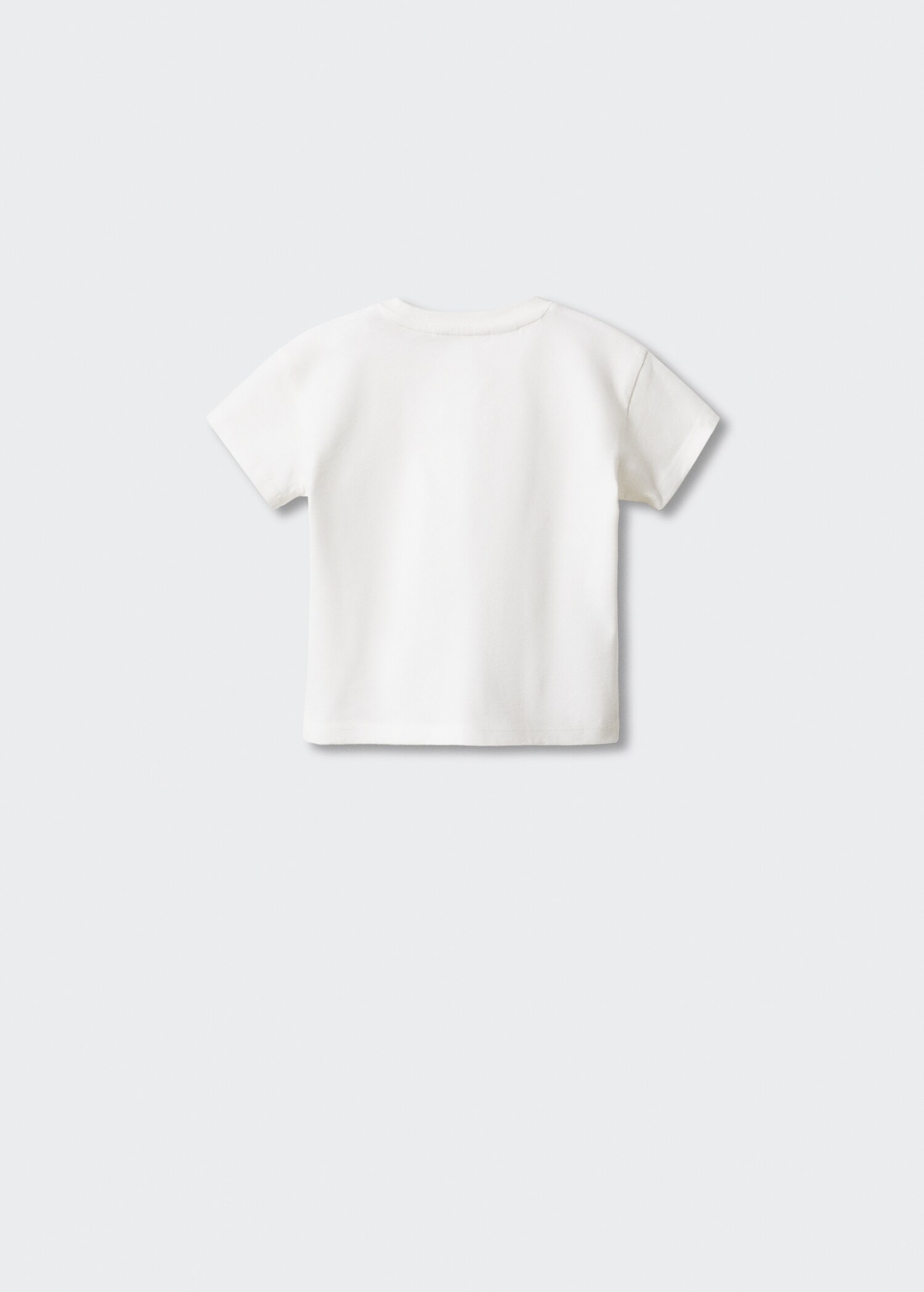 Bedrucktes Baumwoll-T-Shirt - Rückseite des Artikels