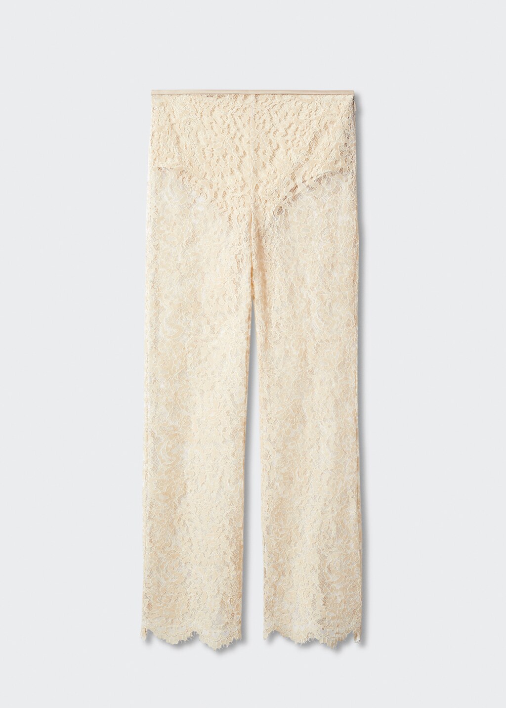 Openwork knit pants - Women | MANGO OUTLET USA