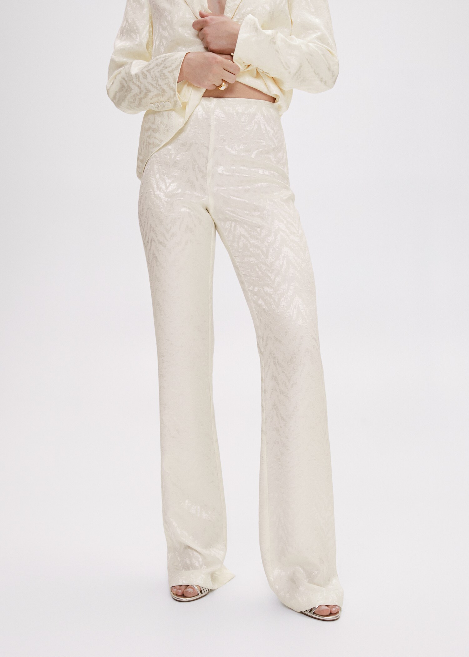 Jacquard suit trousers - Medium plane