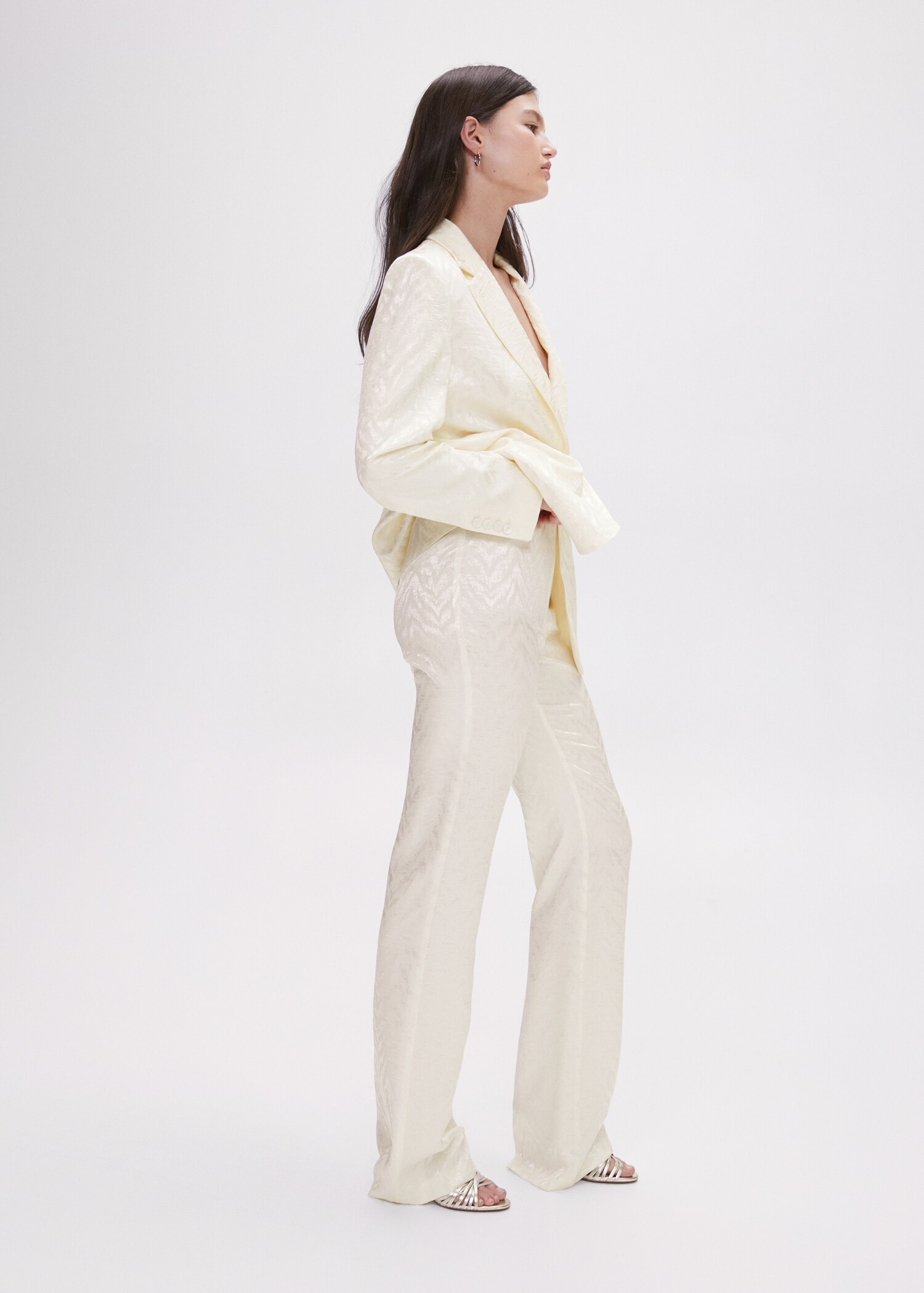 Jacquard suit pants - Details of the article 4