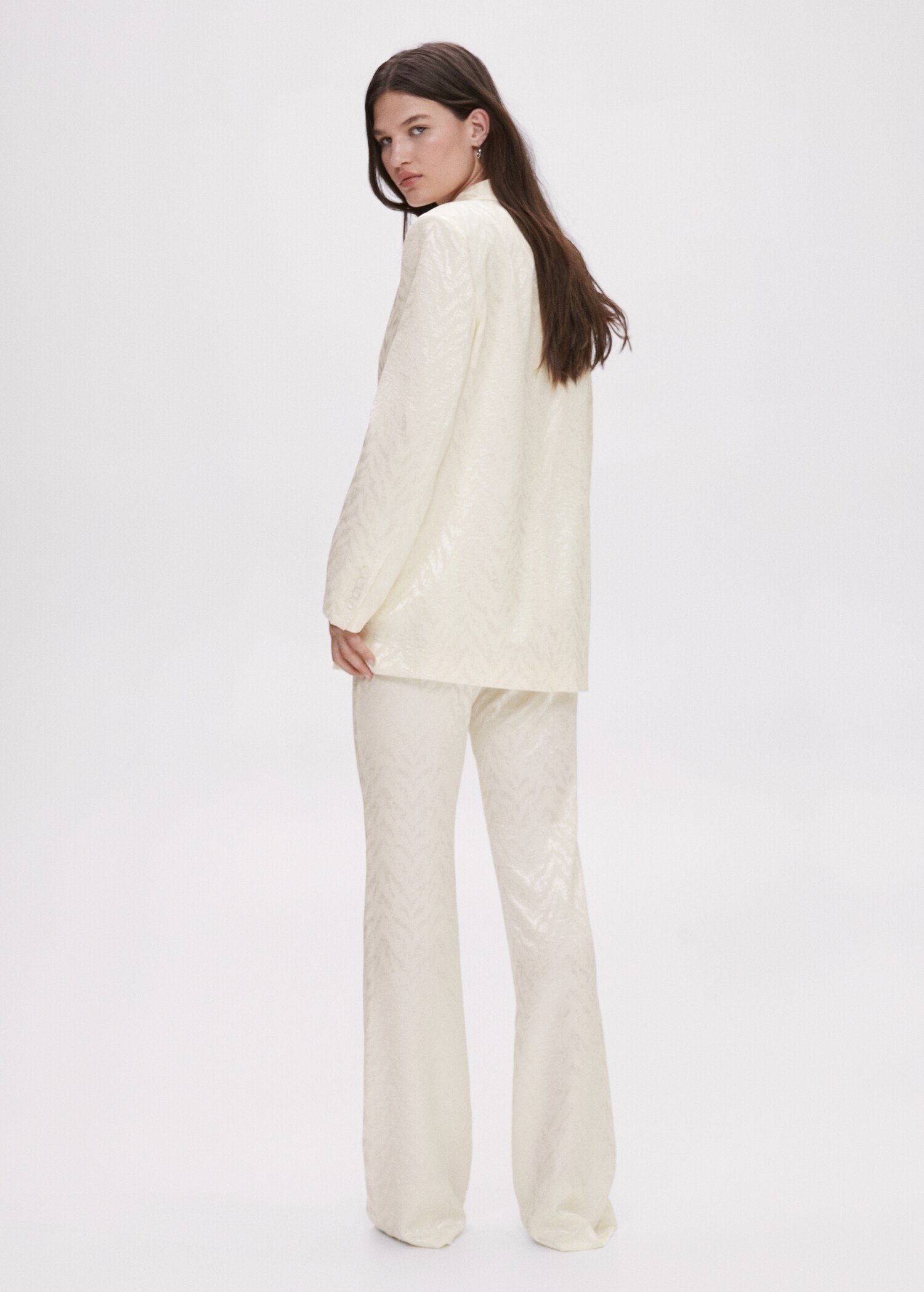 Jacquard suit pants - Reverse of the article