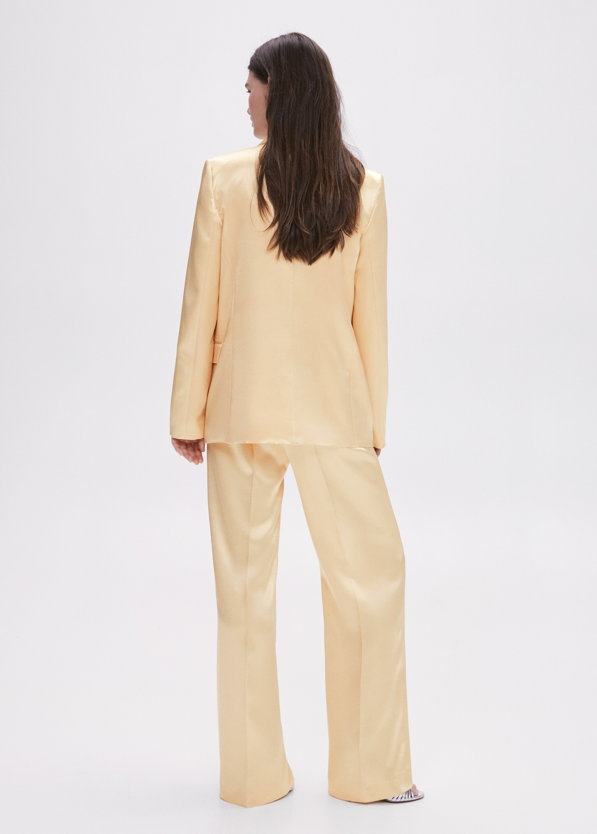 Satin palazzo trousers - Reverse of the article